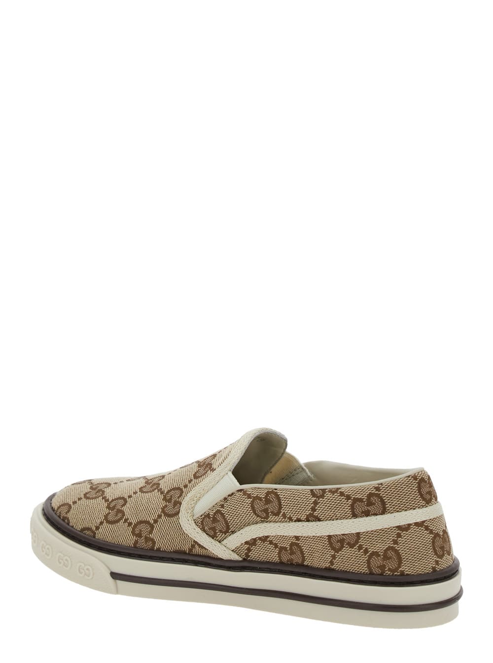 Gucci Gg Canvas Slip-on Shoes In Sand