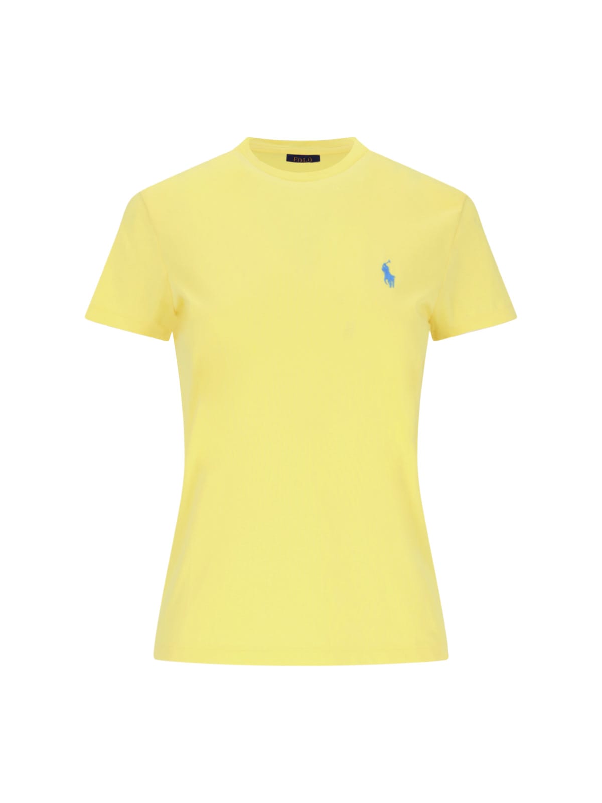 Shop Polo Ralph Lauren Logo T-shirt In Yellow