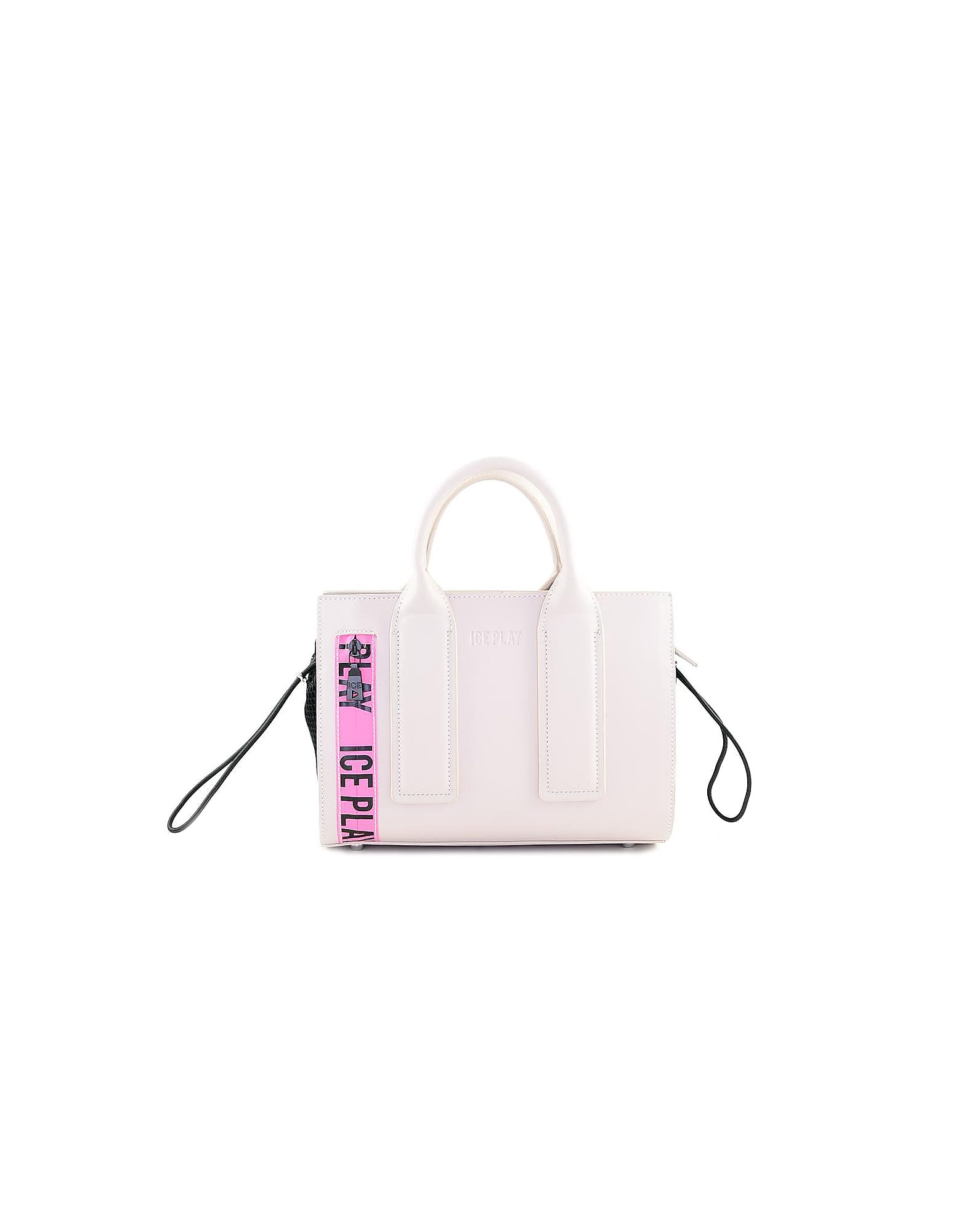 Ice Iceberg Ice Play Top-handles Small Tote In Pink