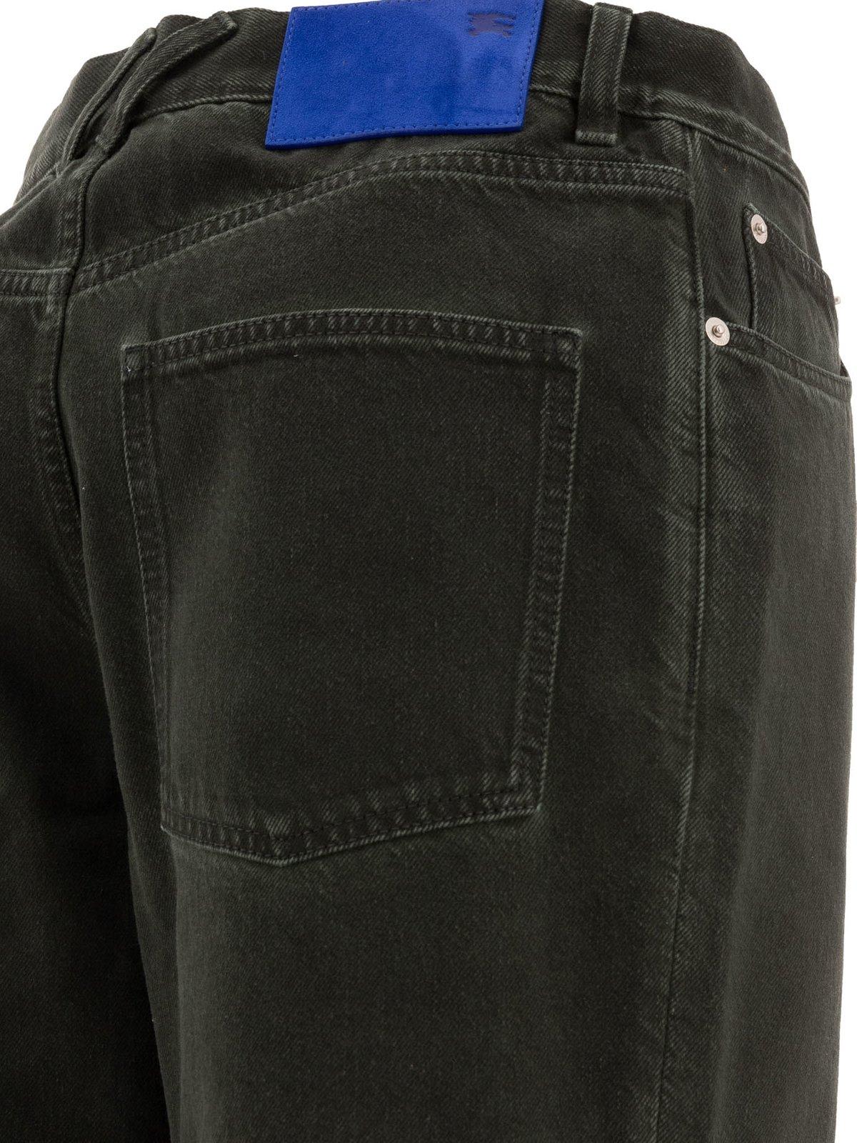 Burberry Men's Cotton Trousers In Onyx