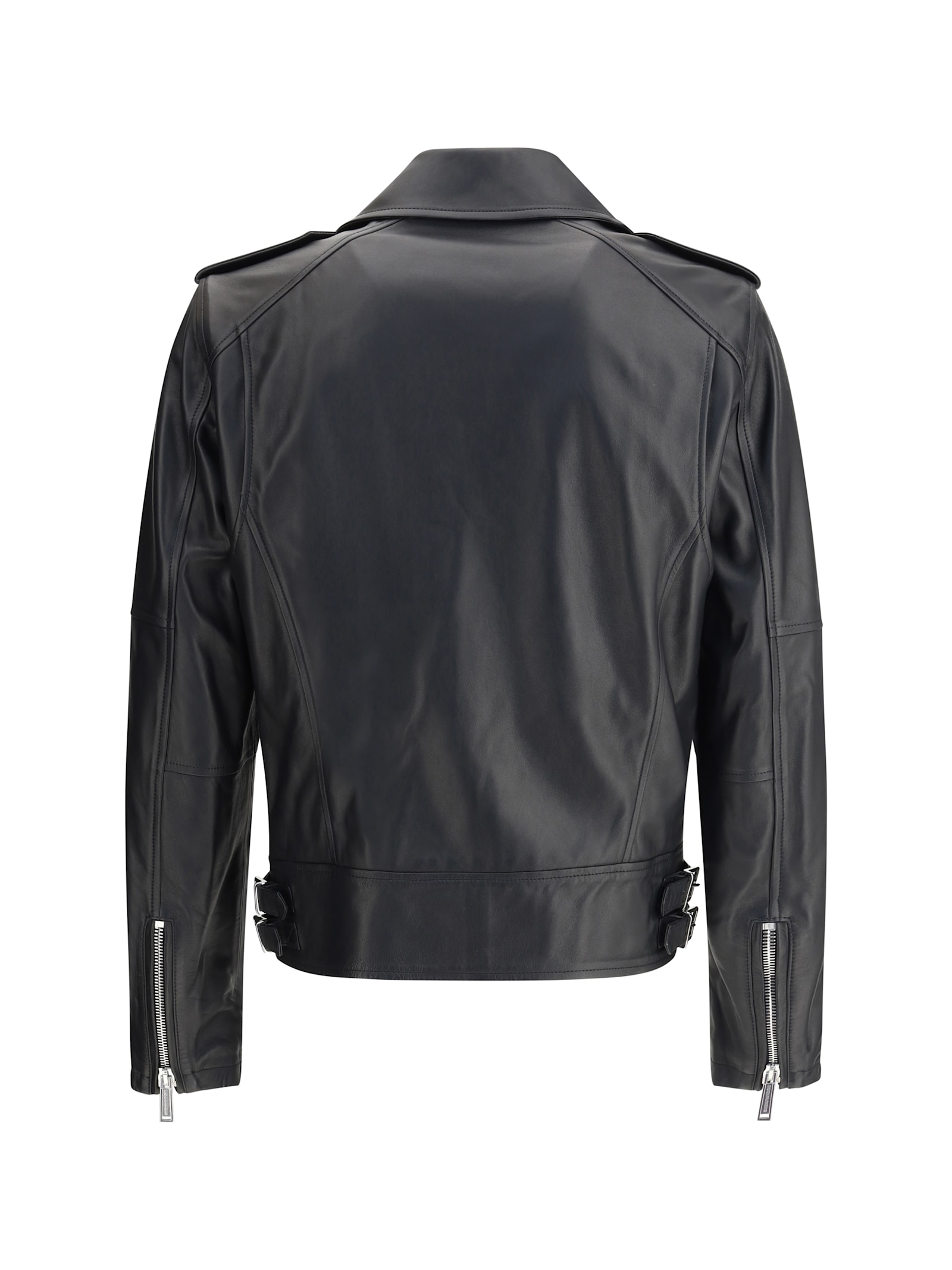 Dsquared2 Kiodo Leather Jacket In Black