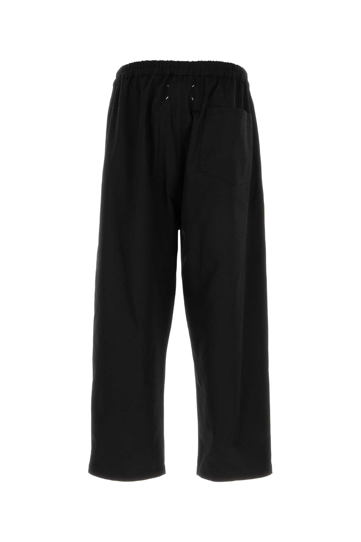 Maison Margiela Tailored Twill Trousers Featuring Pleated Front In Blue