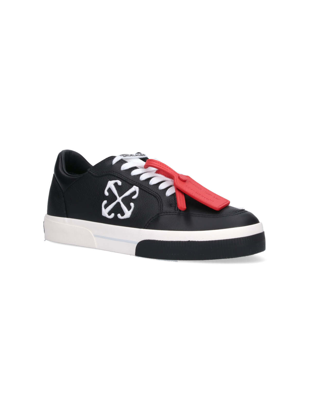 Shop Off-white New Vulcanized Low-top Sneakers In Black