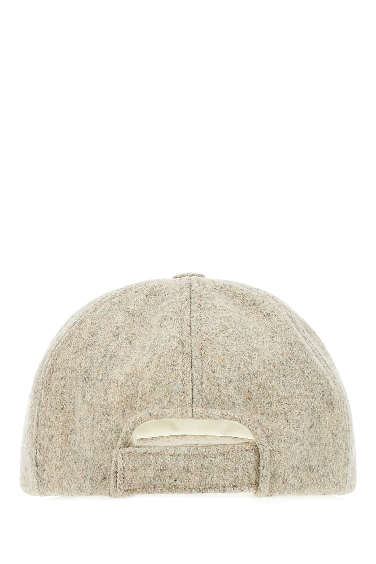 Shop Isabel Marant Melange Grey Wool Baseball Cap In 23sd