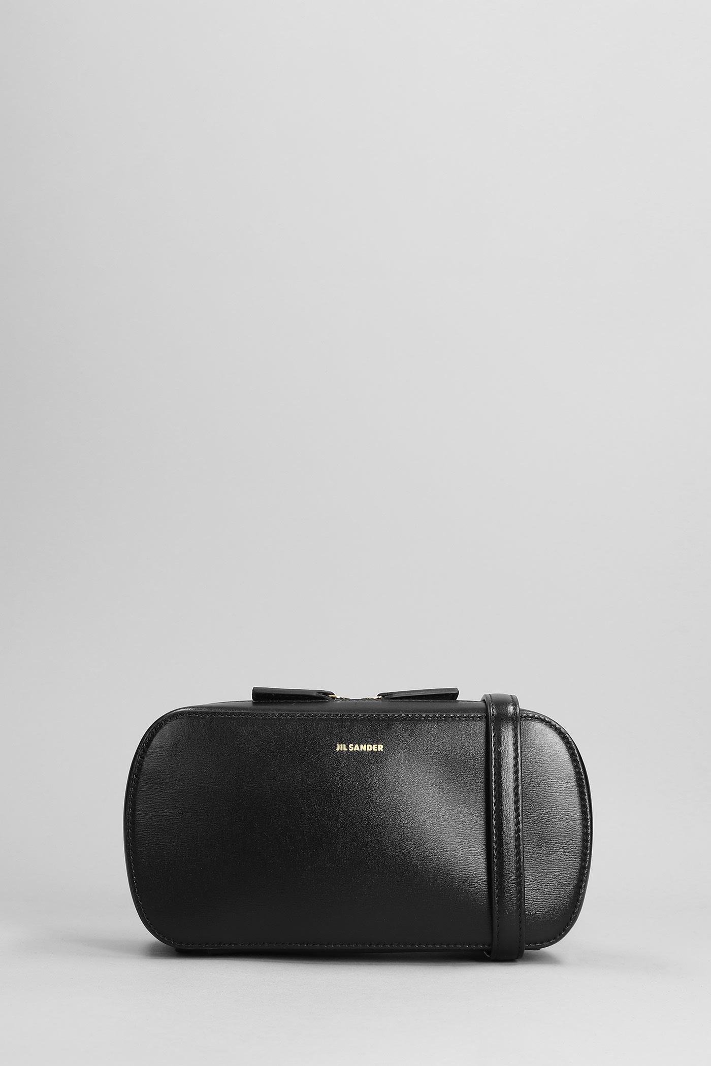 Jil Sander Tangle Sm Shoulder Bag In Black Leather | ModeSens