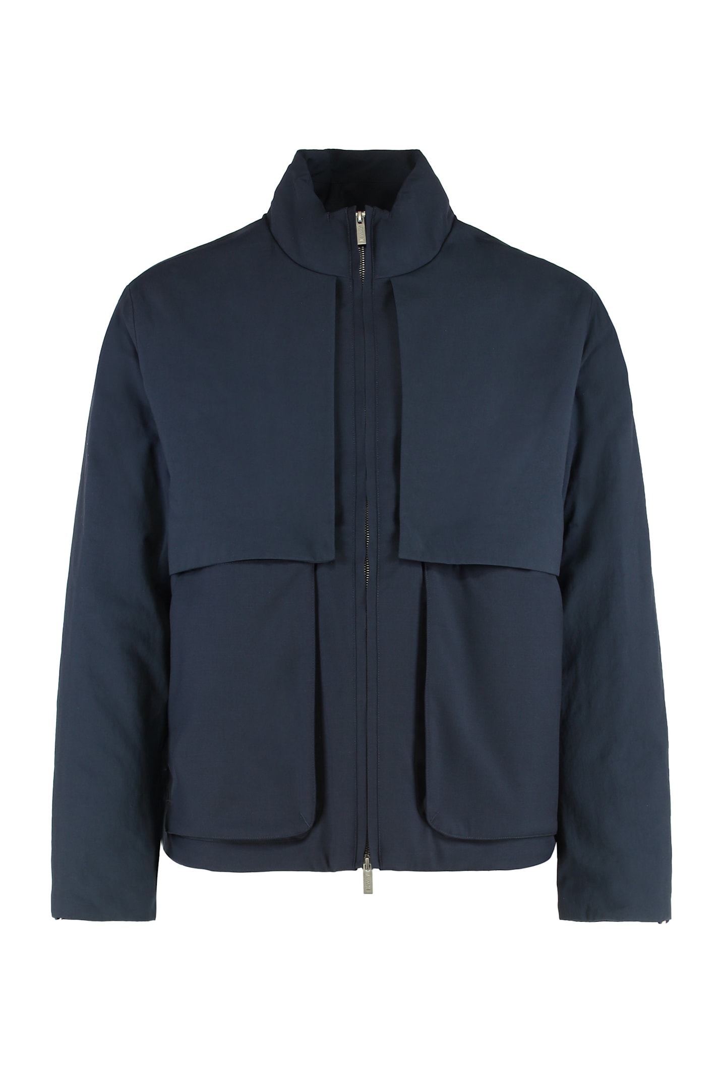 K-way Antheo Jacket In Technical Fabric In Blue