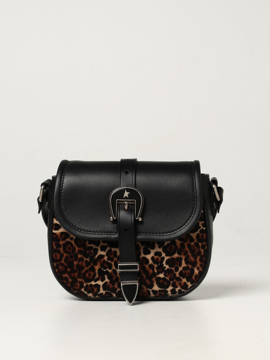 Golden Goose Crossbody Bags Rodeo Golden Goose Bag In Leather And Animalier Pony