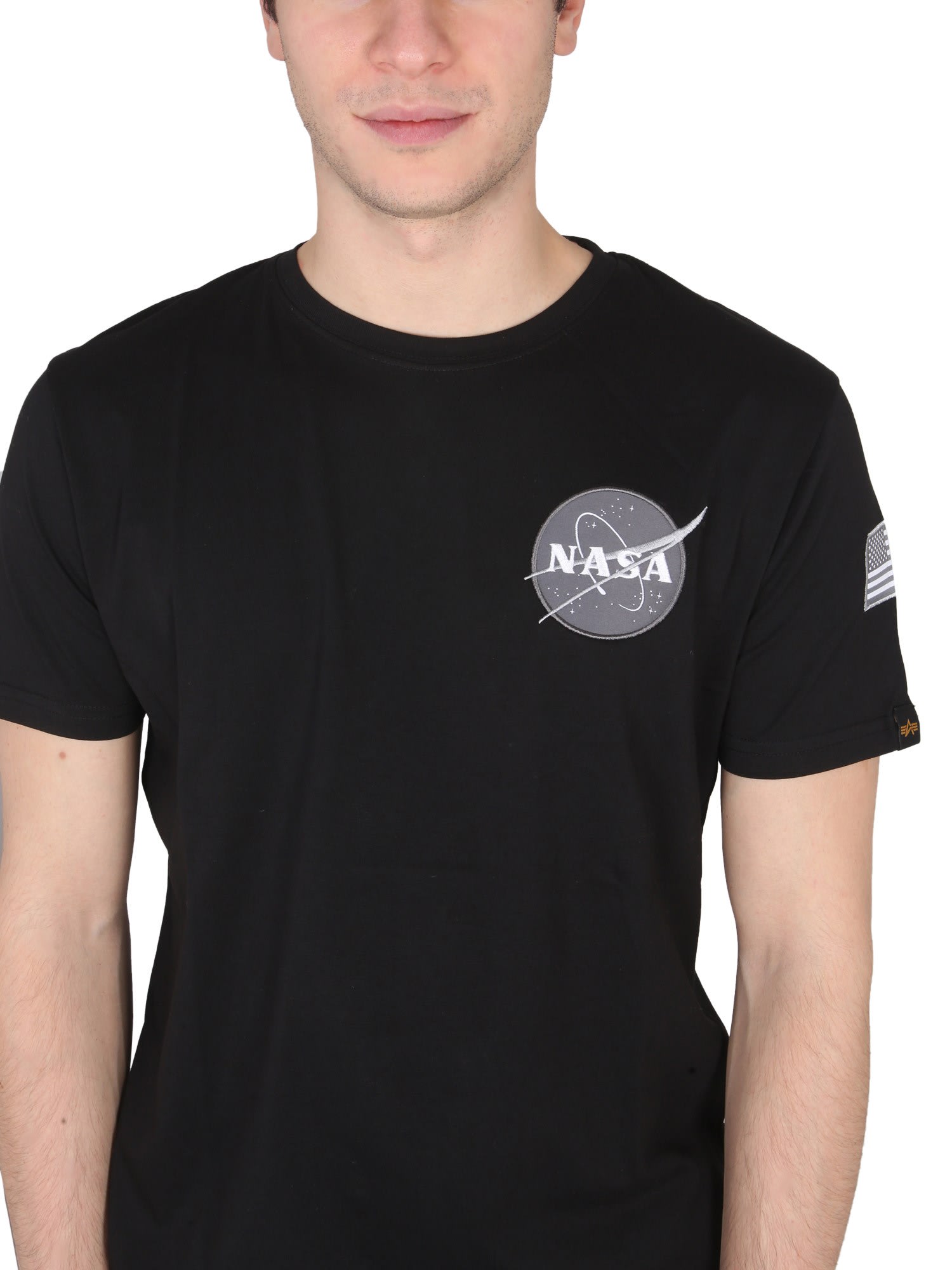 Shop Alpha Industries Space Shuttle T-shirt In Black
