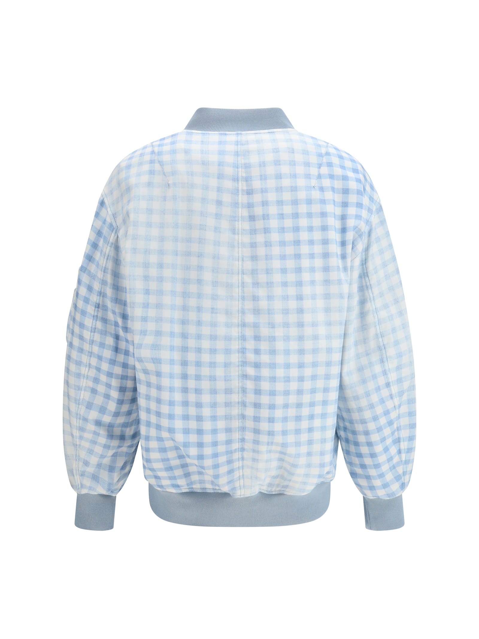 Ermanno Scervino Technical Fabric Bomber In Blue