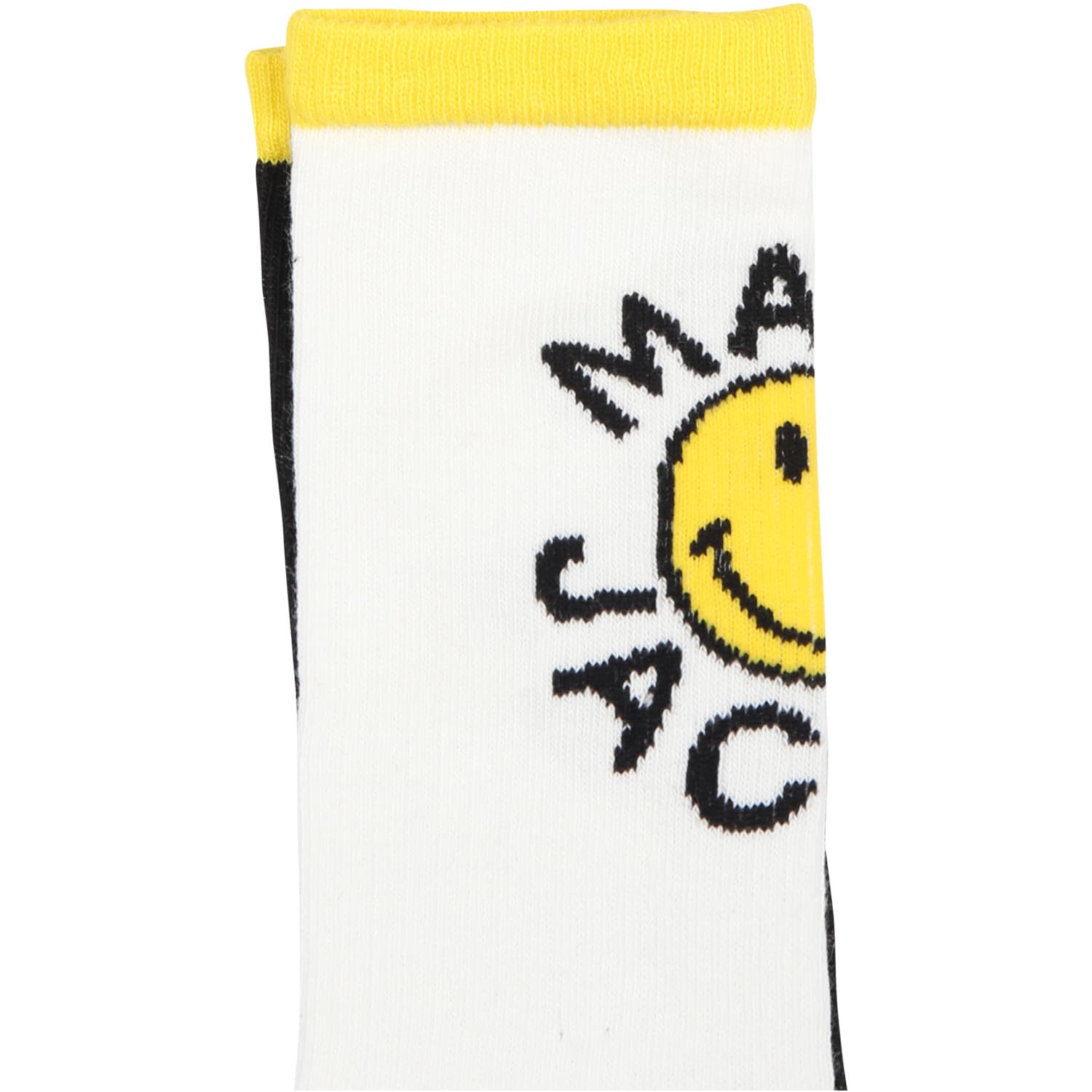 Shop Little Marc Jacobs Multicolor Socks For Kids With Smiles