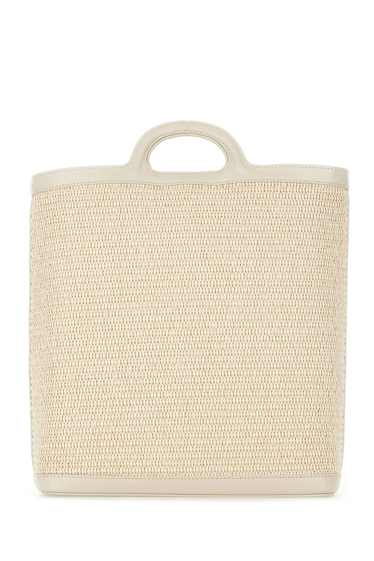 ハンドバッグ Marni Ivory Leather And Raffia Tropicalia Bucket Bag Marni Ivory leather and raffia Tropicalia bucket bag for