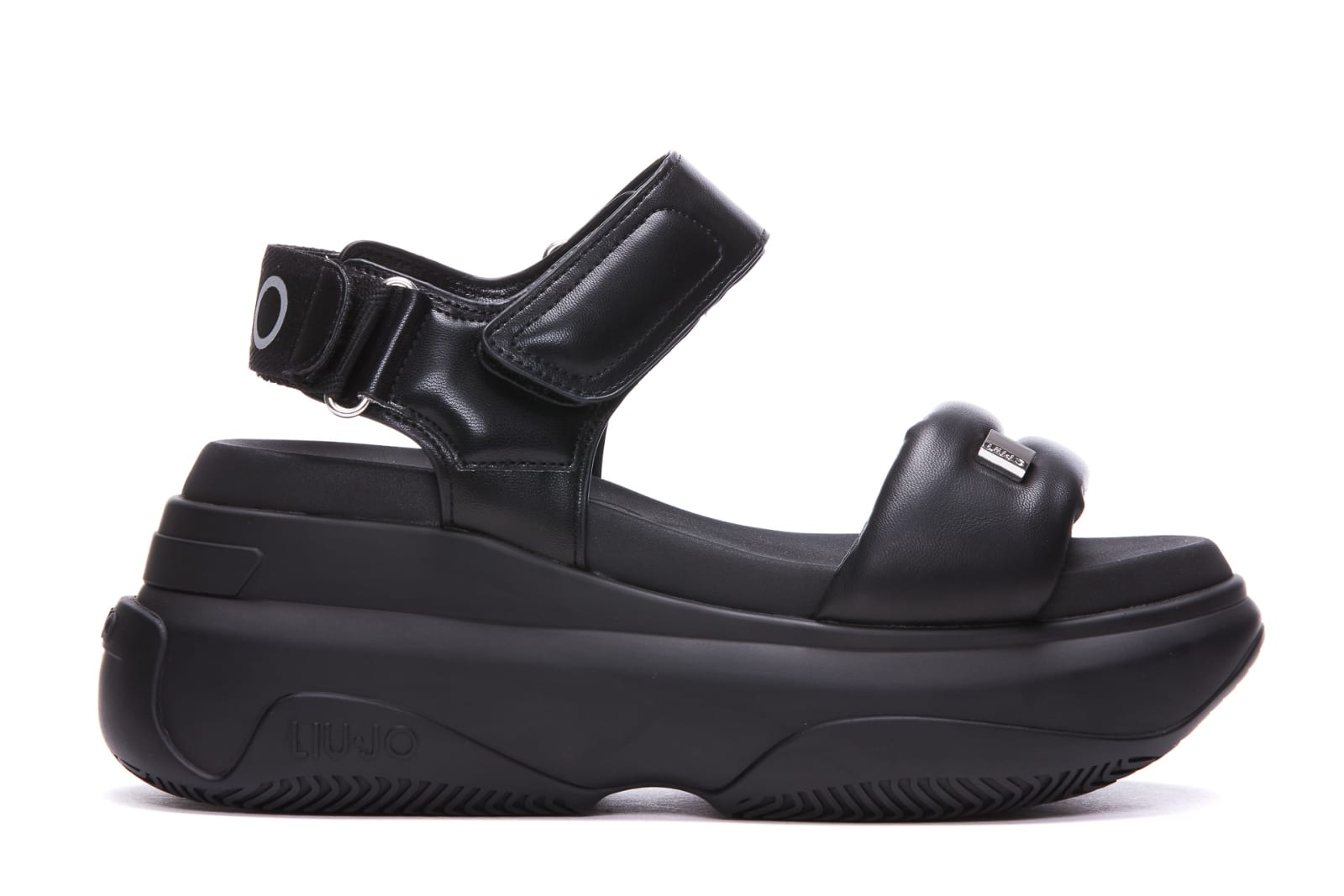 Liu •jo June Open-toe Sandals In Black