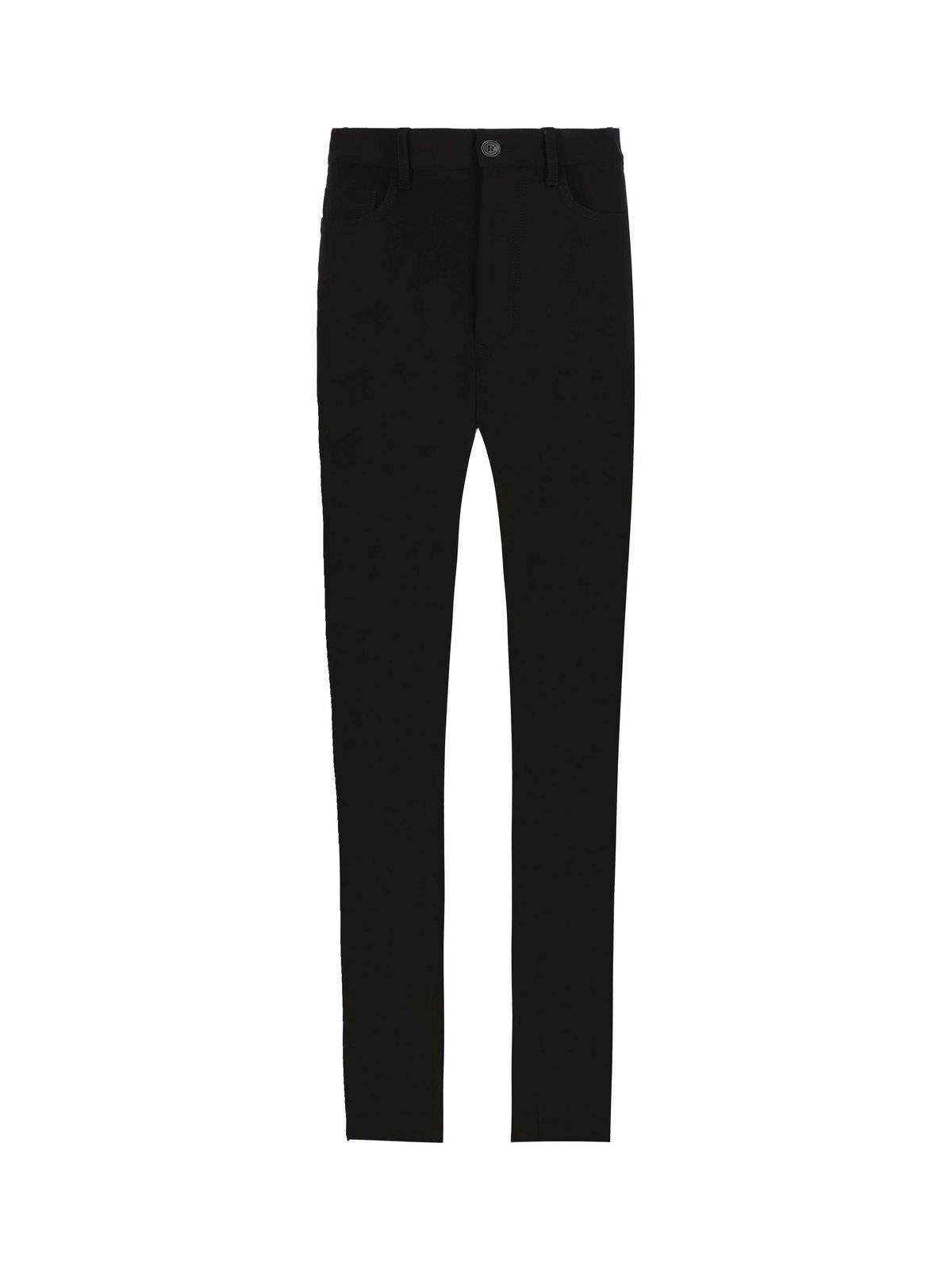 Shop Balenciaga Straight-leg Tailored Trousers In Black