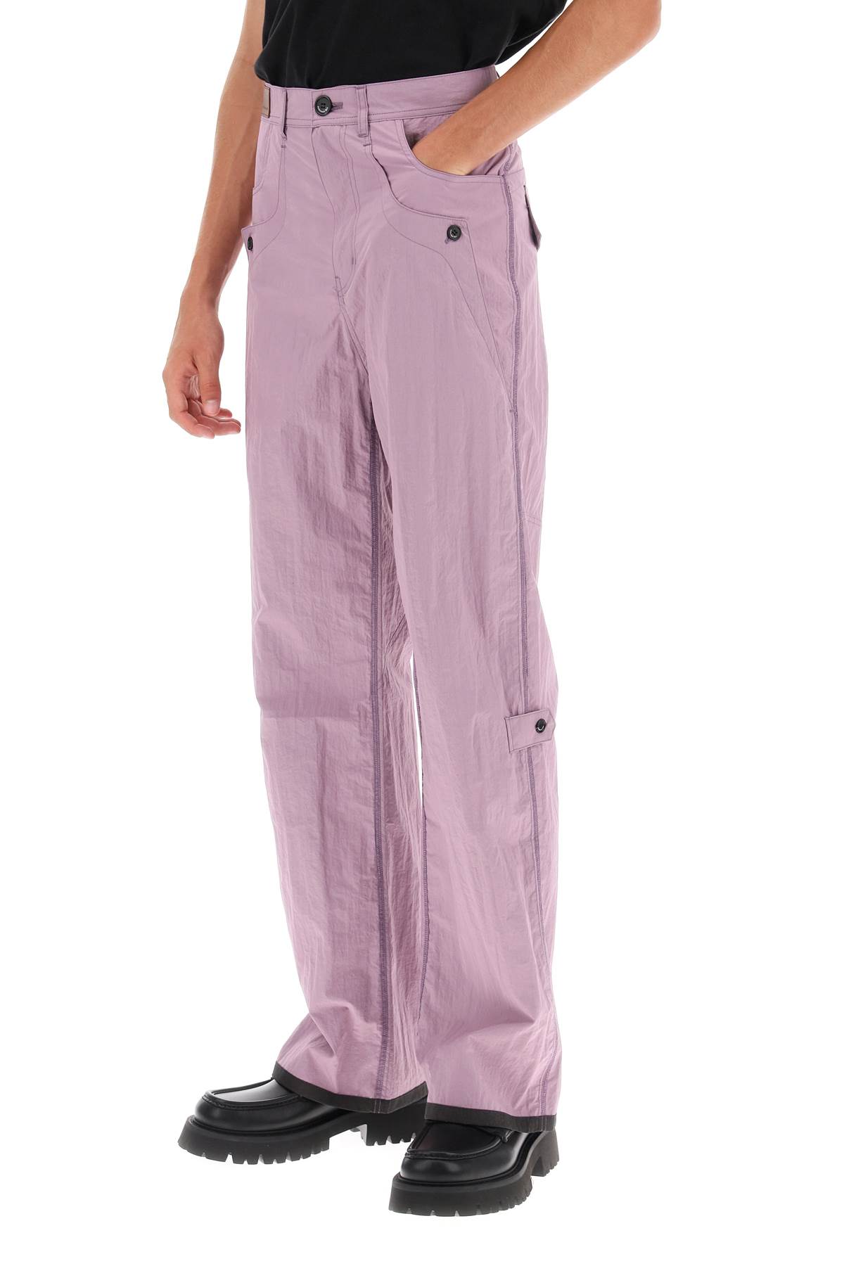 Shop Andersson Bell Inside-out Technical Pants In Purple (purple)