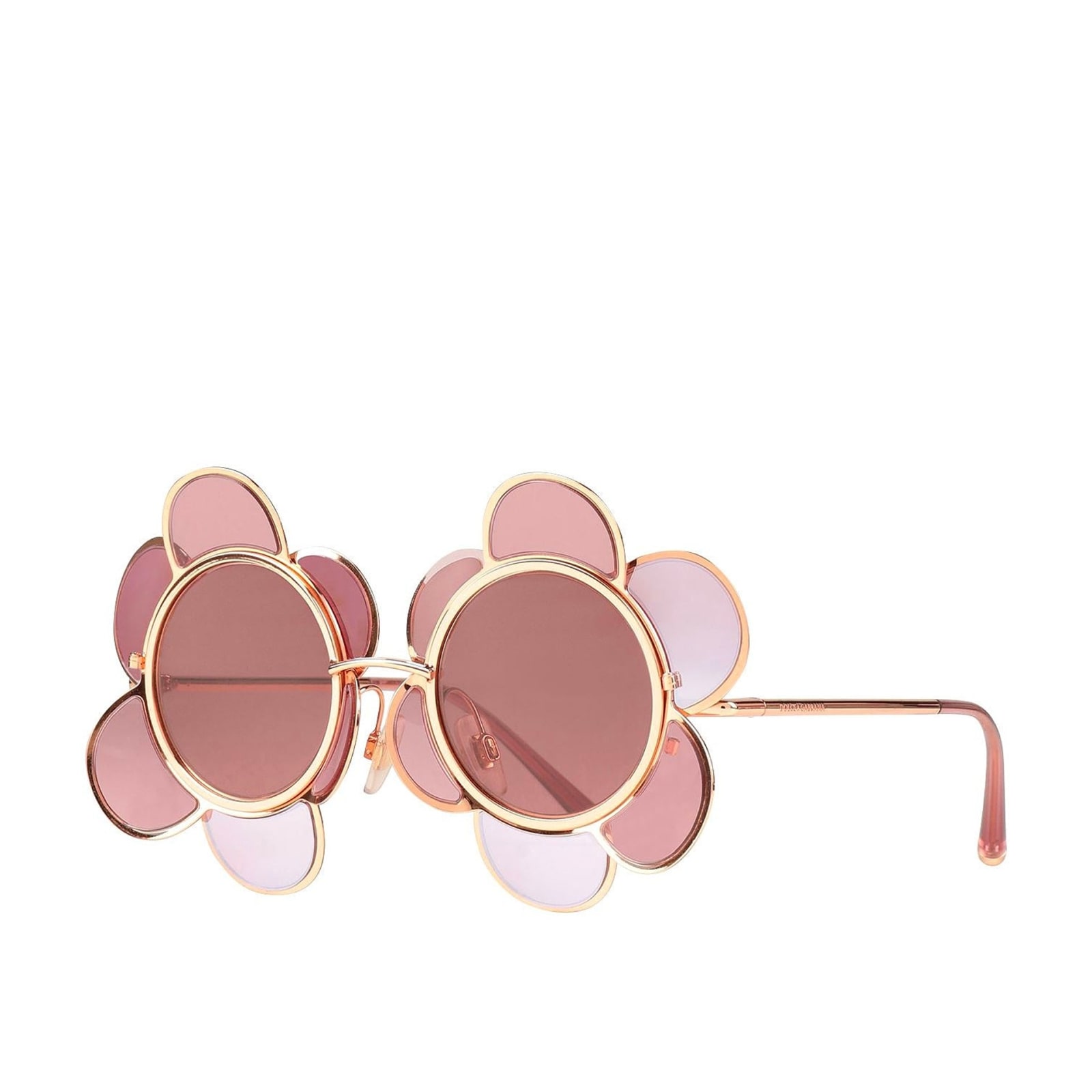 Shop Dolce & Gabbana Special Edition Flower Sunglasses In Pink