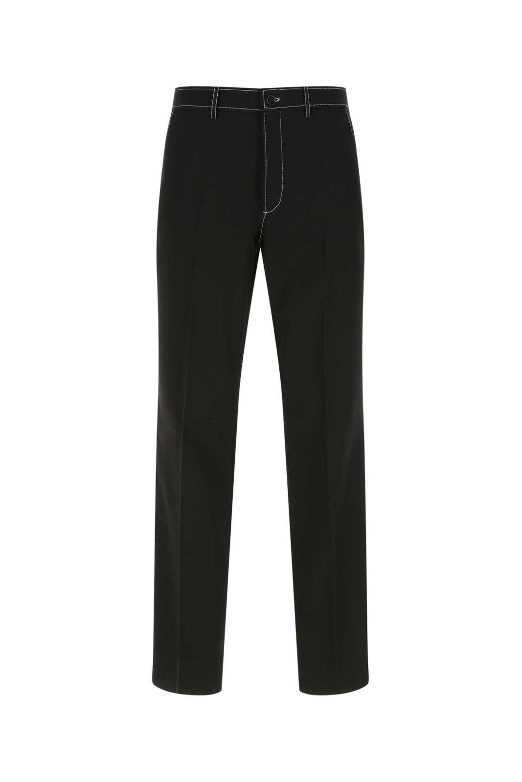 Burberry Straight-leg Tailored Trousers In Black
