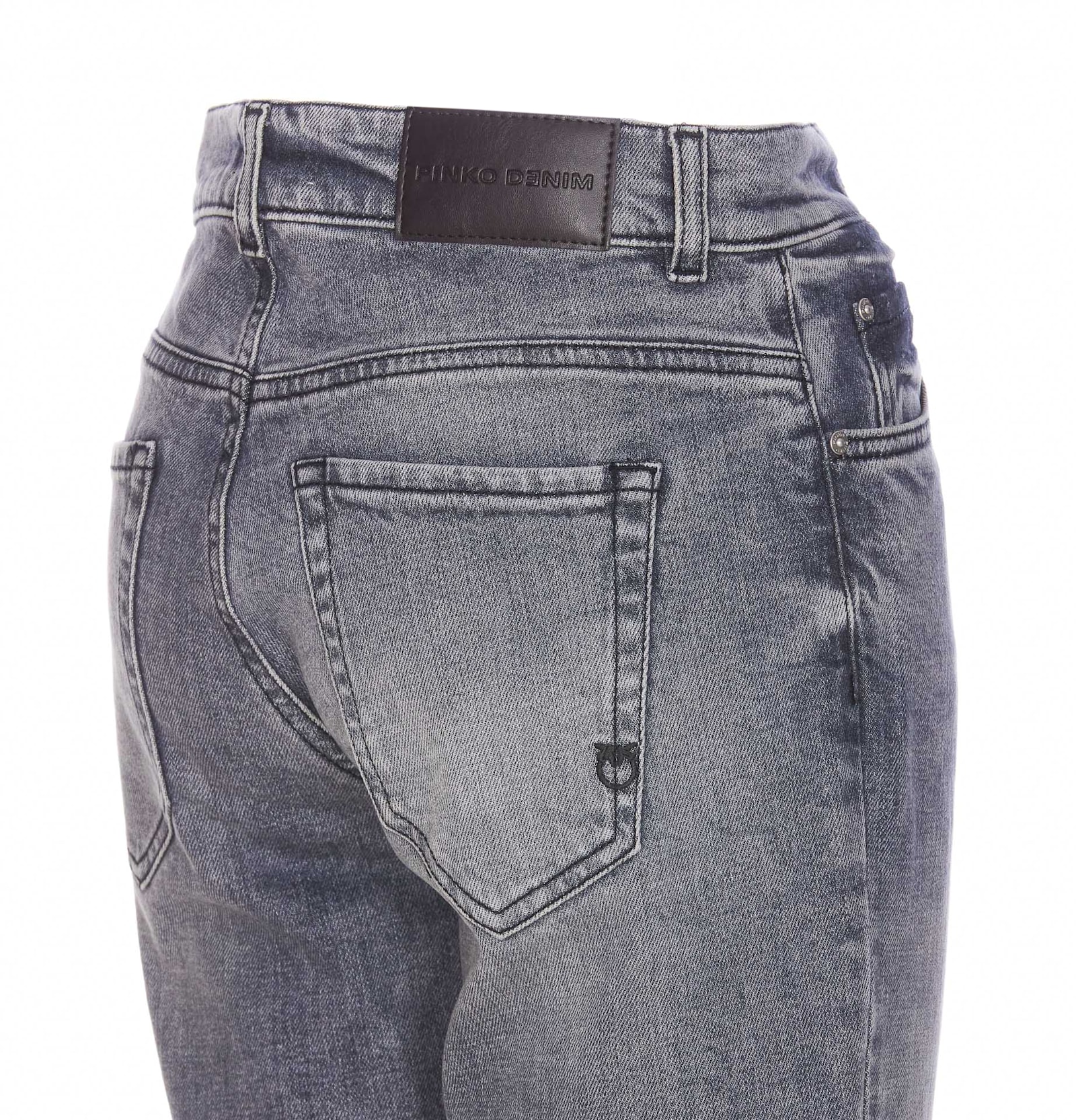 Shop Pinko Britney Jeans In Grey