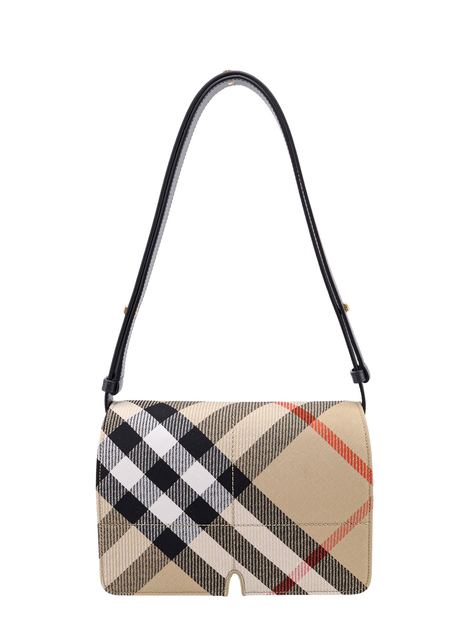 Shop Burberry Snip Shoulder Bag In Beige