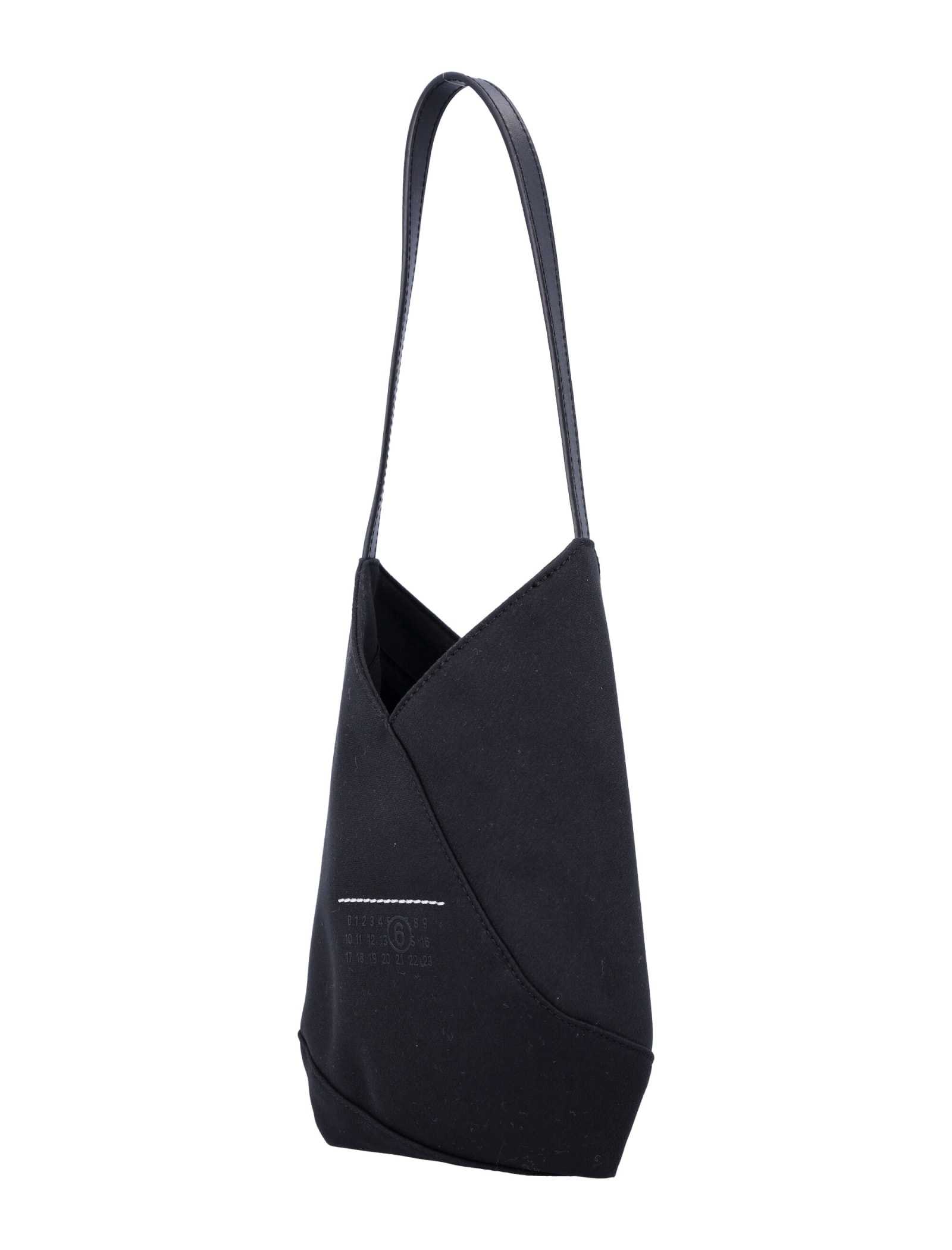 Shop Mm6 Maison Margiela Japanese Egg Bag In Black