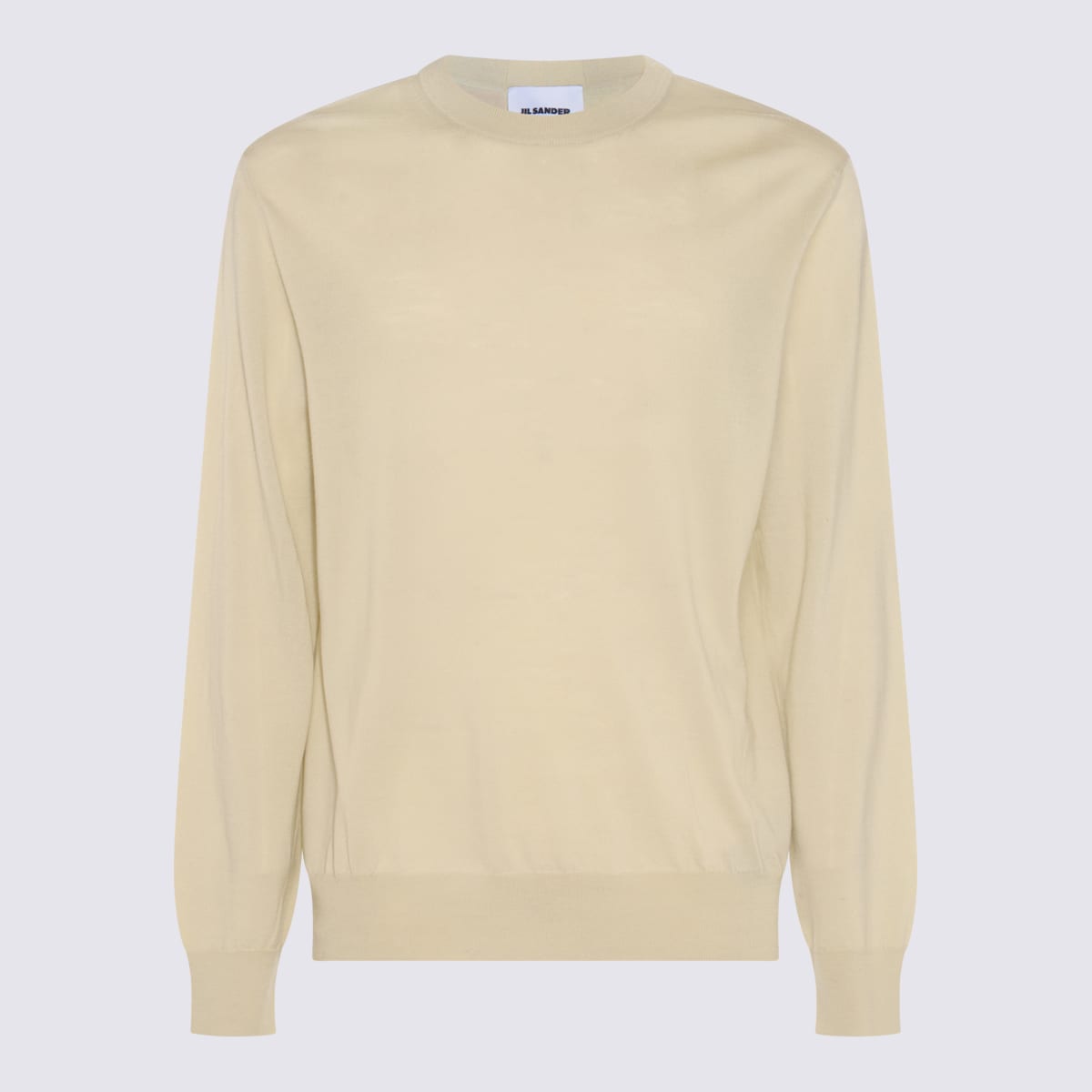 Shop Jil Sander Beige Knitwear In Open White