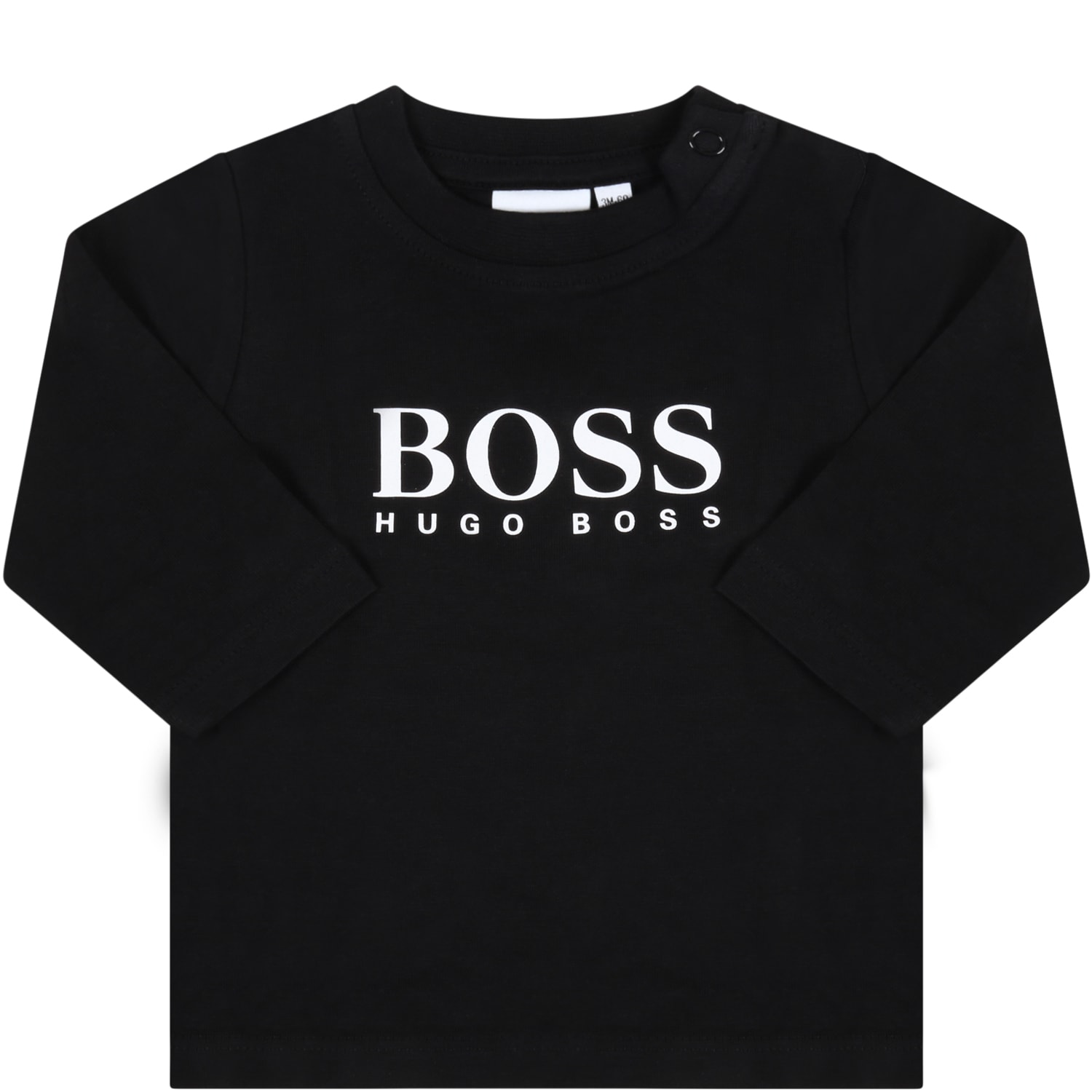 Hugo Boss Black T-shirt For Babykids With Logo