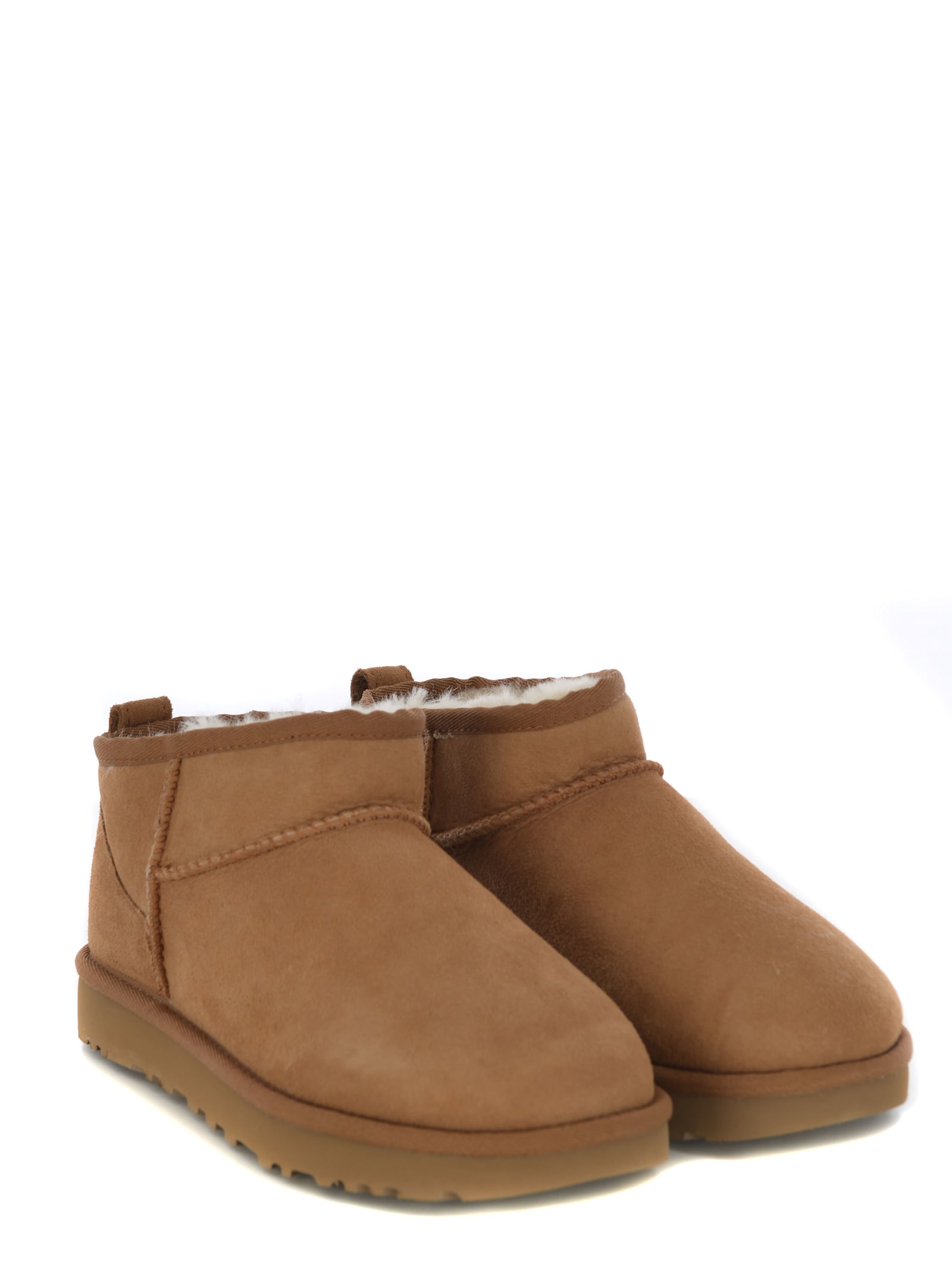 Shop Ugg Stivali  Classic Ultra Mini Made Of Suede In Camel