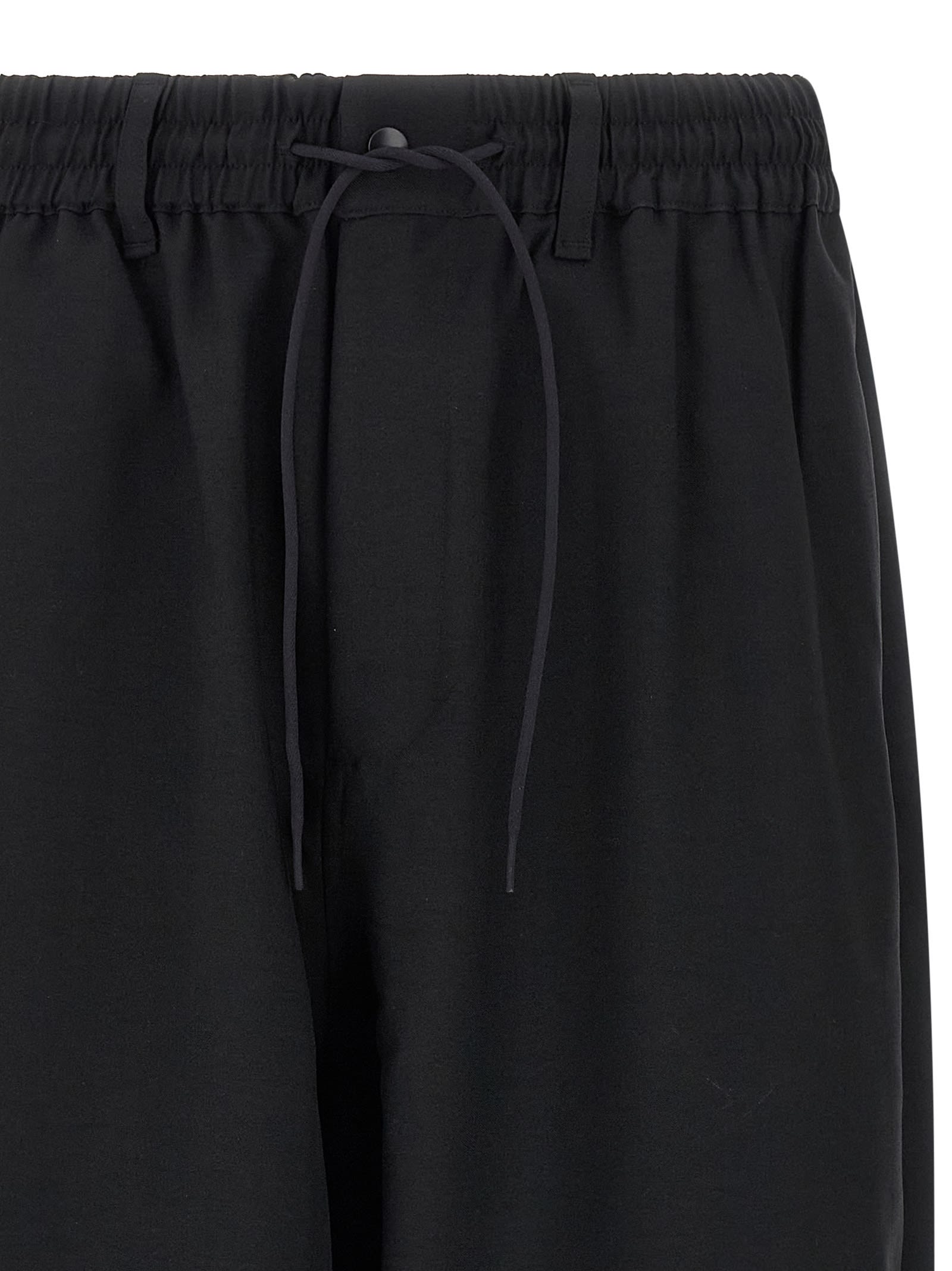 Y-3 Adidas Technical Fabric Pants In Black