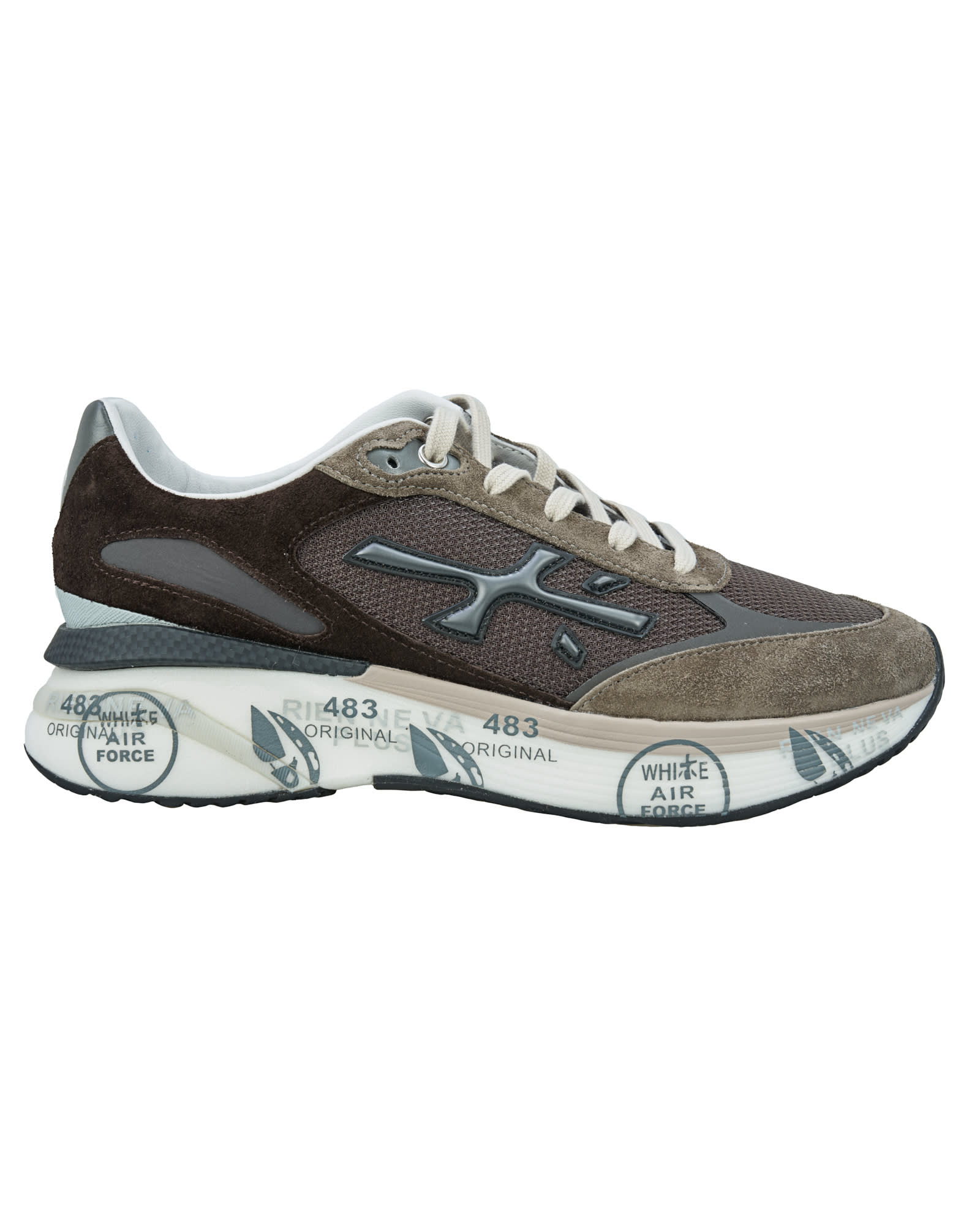 Shop Premiata Sneakers Moerun In Marrone