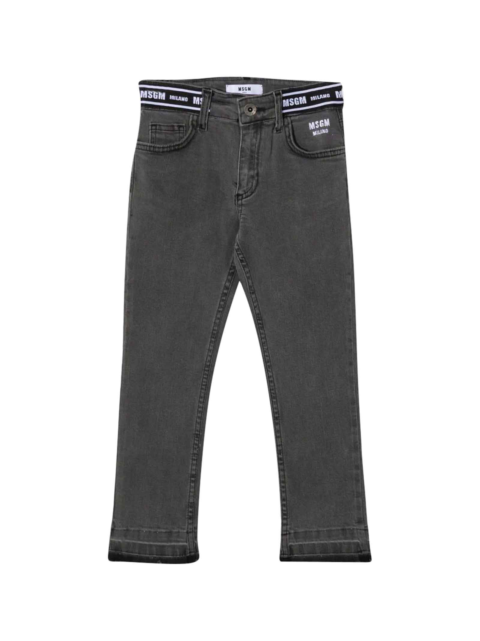 MSGM Unisex Black Jeans