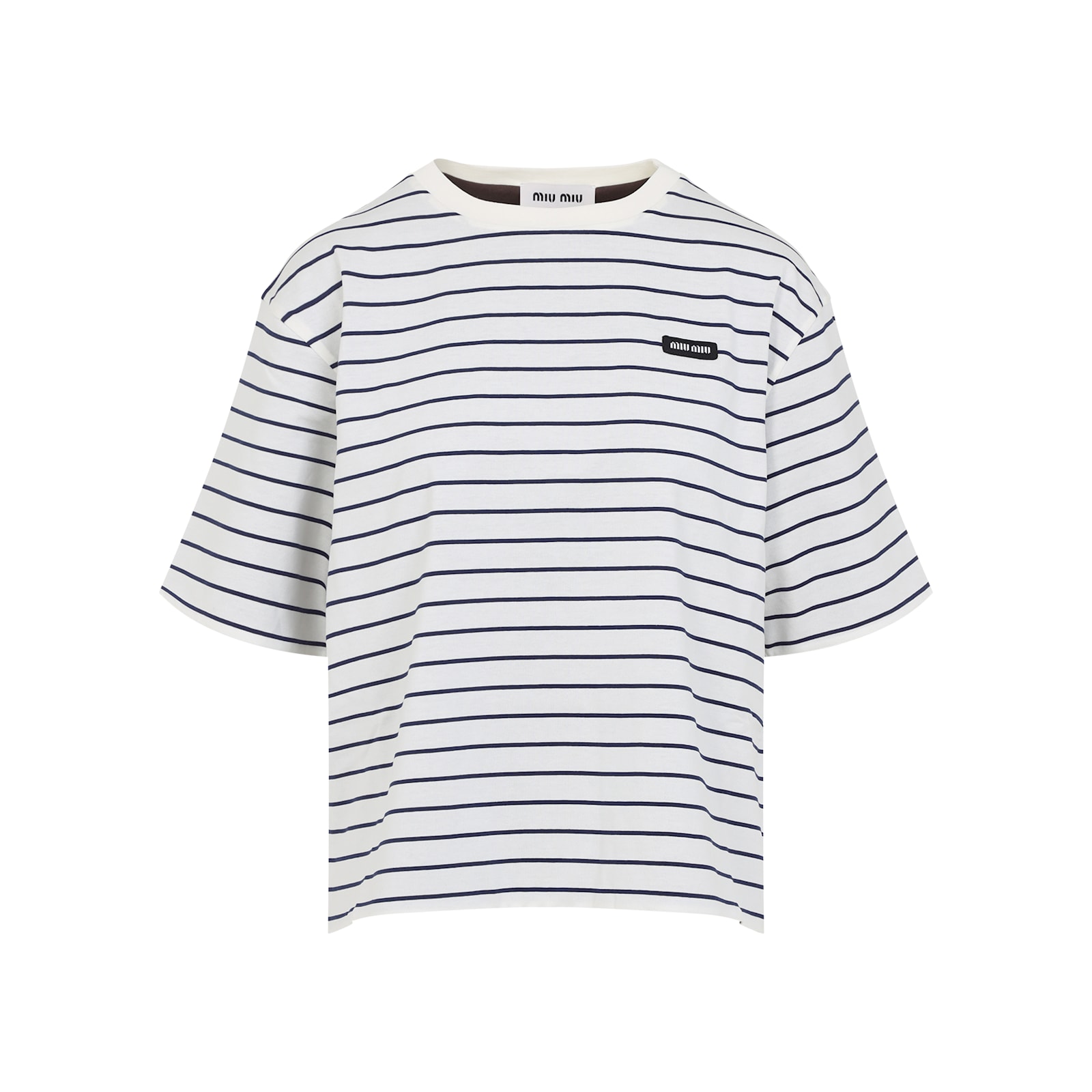 Miu Miu Striped Cotton T-shirt