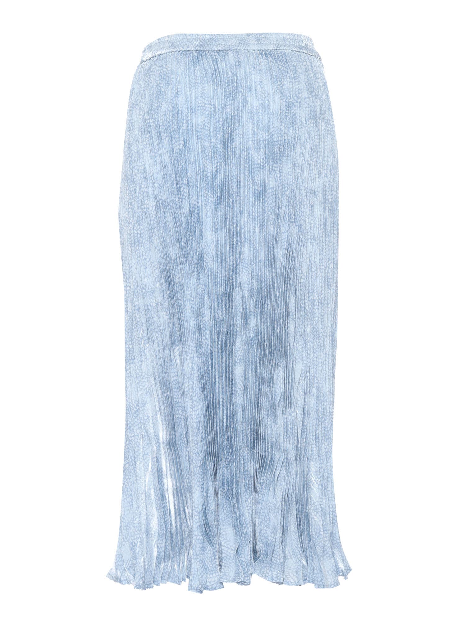 Shop Michael Kors Petal Midi Skirt In Blue