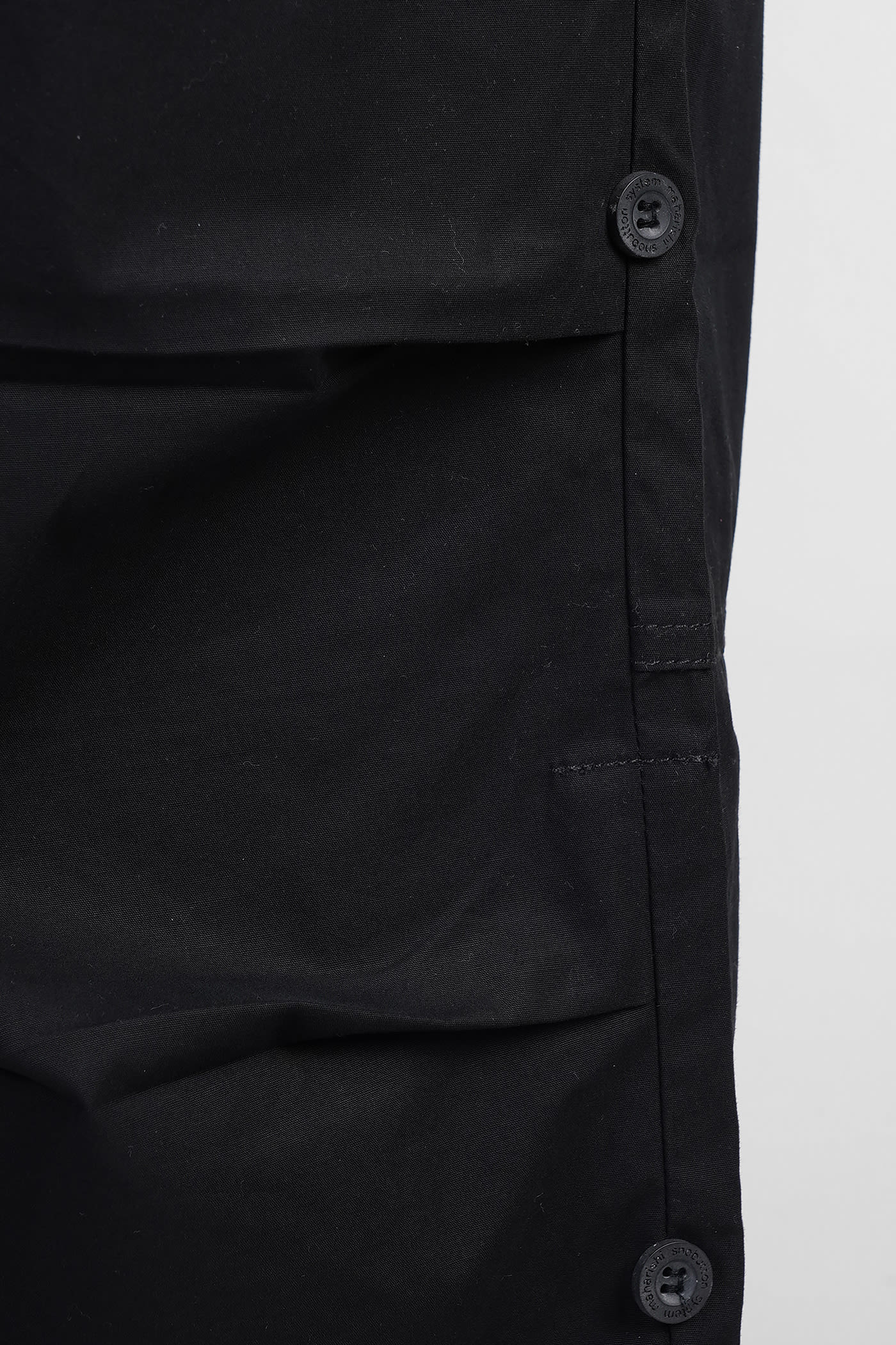 MAHARISHI PANTS IN BLACK COTTON