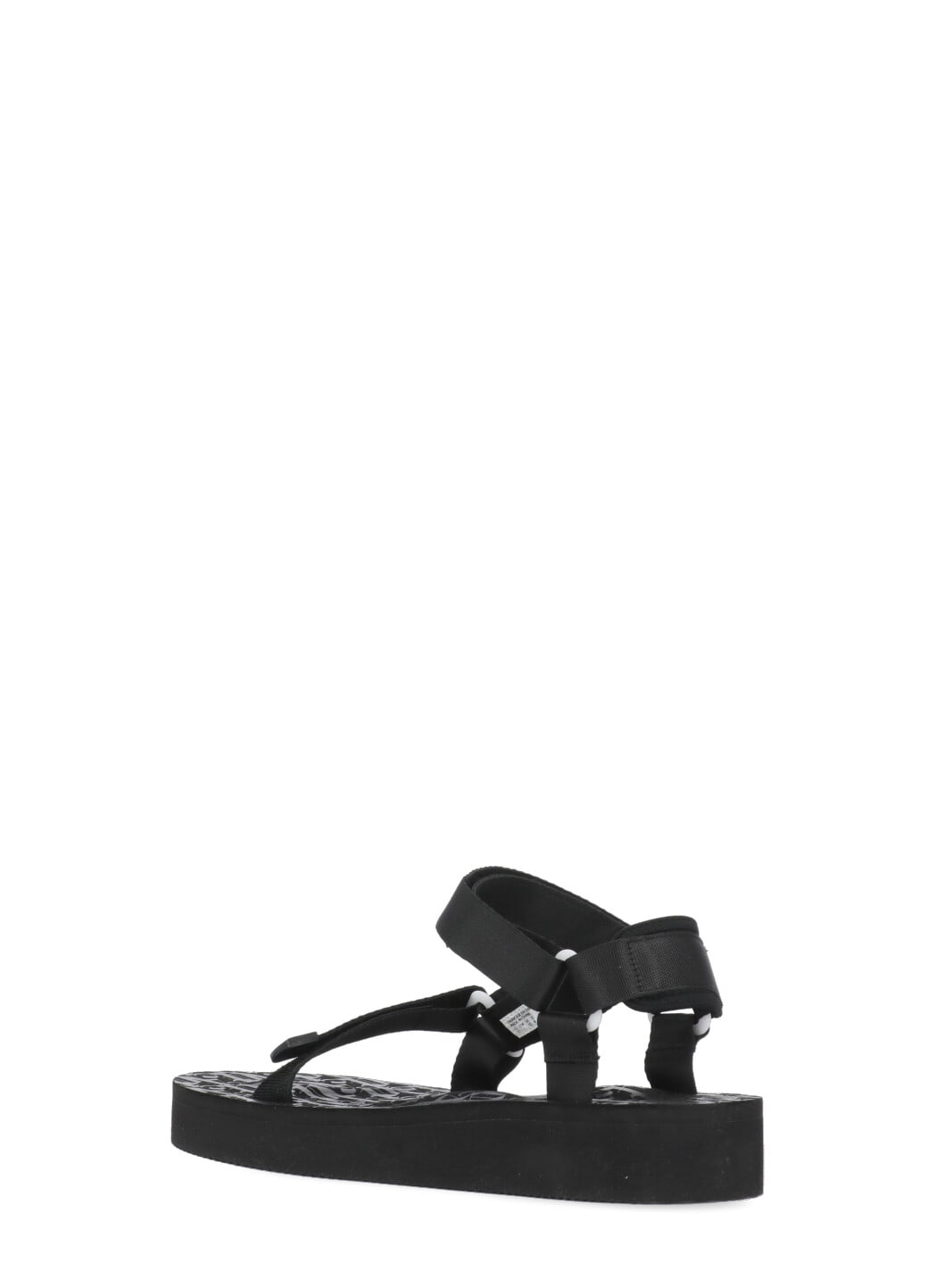 Palm Angels X Suicoke Depa Logo-printed Strap Sandals In Blackwhit
