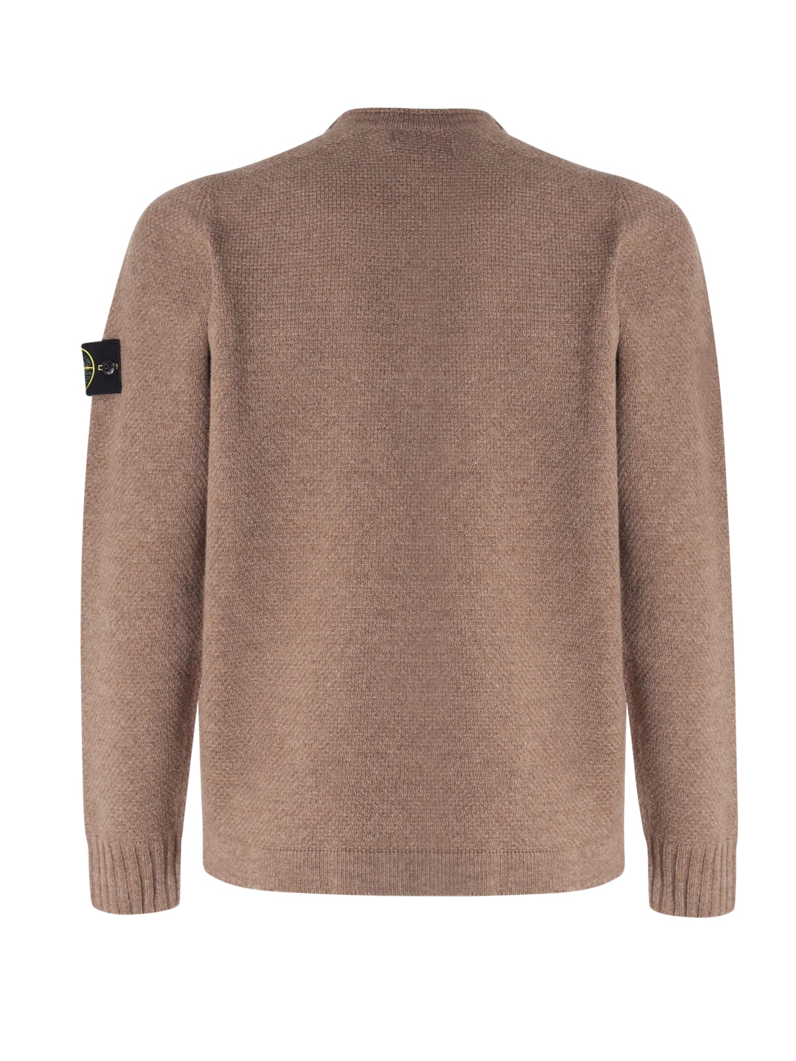 Shop Stone Island Wool Blend Sweater In Marrone