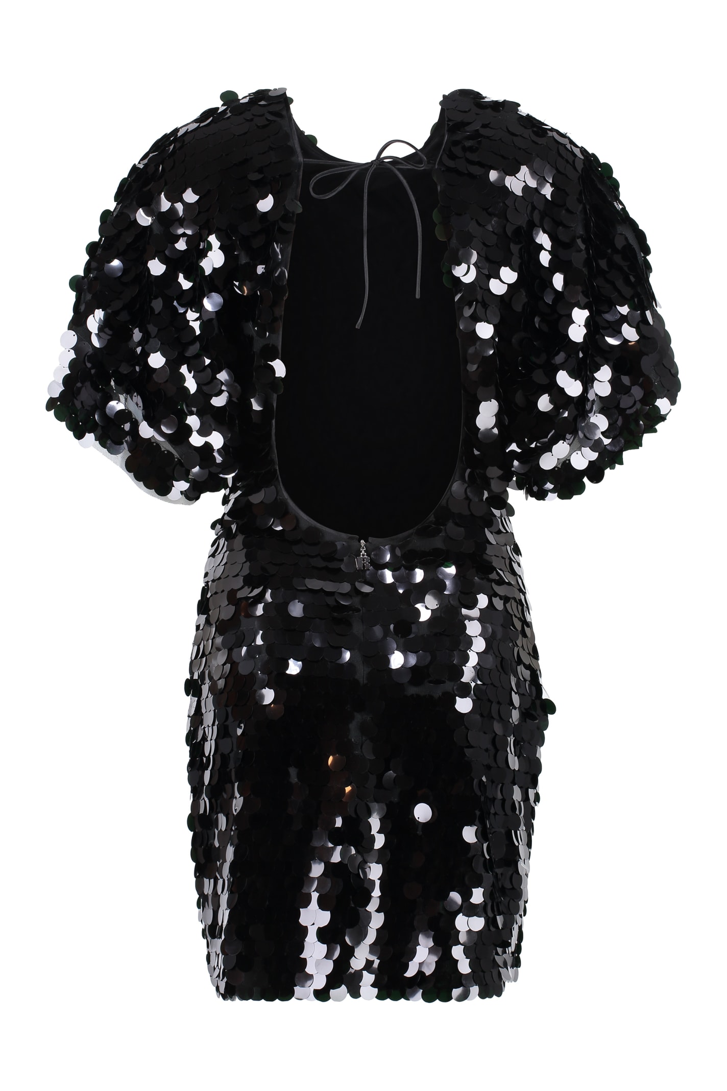 Shop Rotate Birger Christensen Sequin Mini-dress In Black