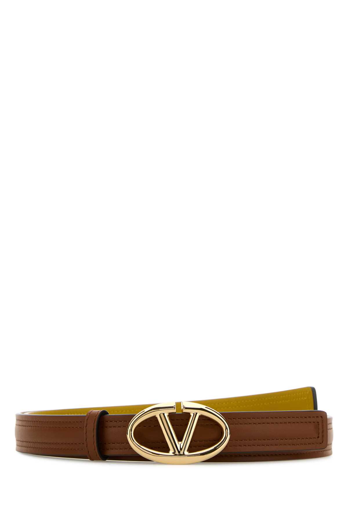 Caramel Leather Reversible Belt