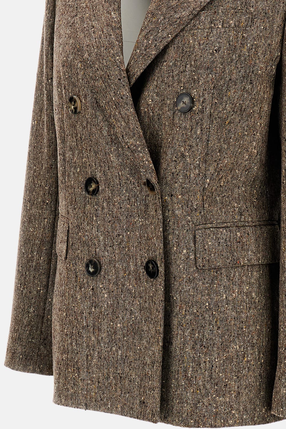 Alberto Biani Double-breasted Blazer In Animal Print