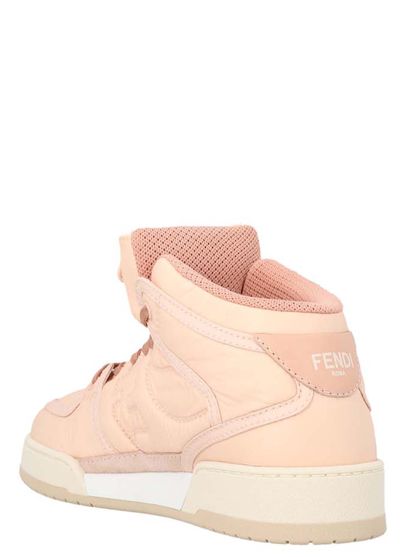 Shop Fendi Match Sneakers In Pink