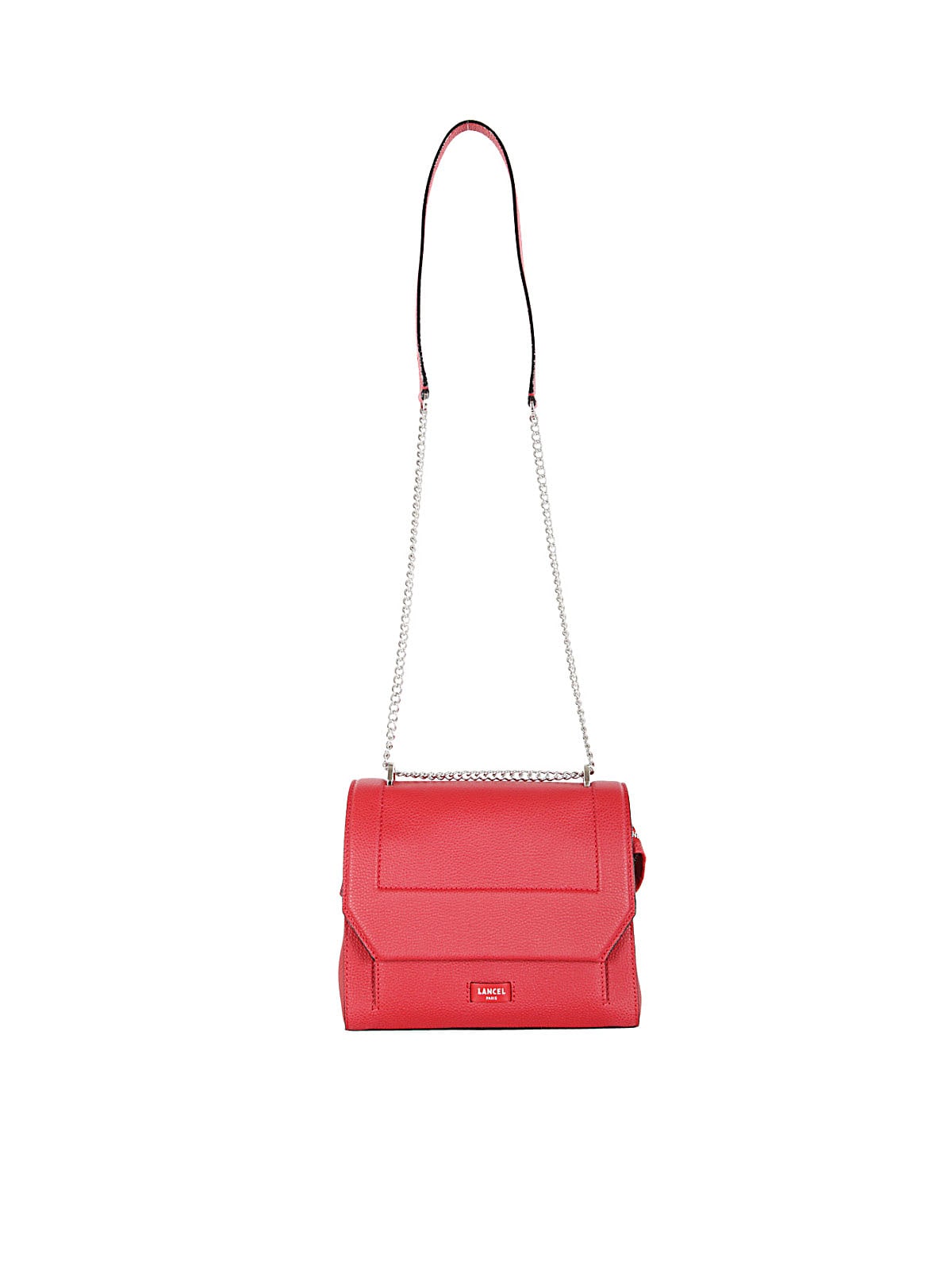 Lancel Ninon De M Flap Bag In Irtu Red