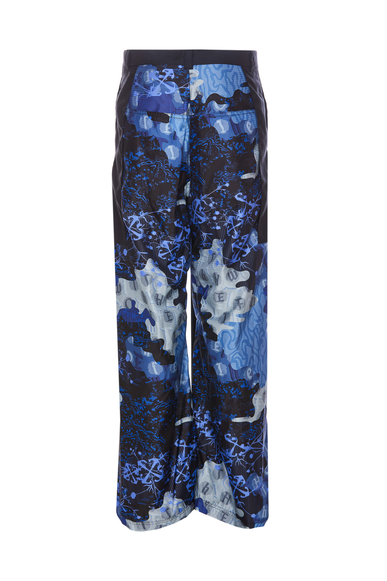 Shop Off-white Camouflage Pants In Blue