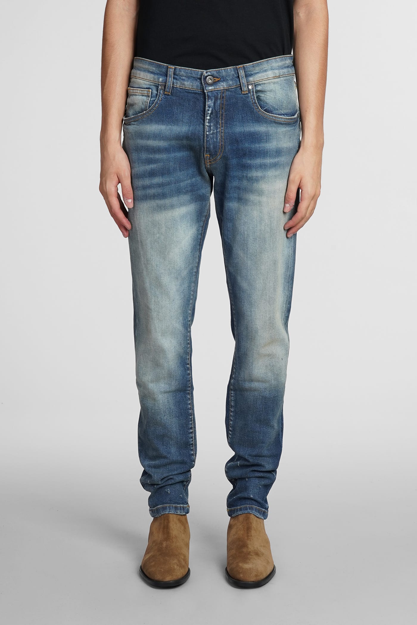 Jeans In Blue Cotton