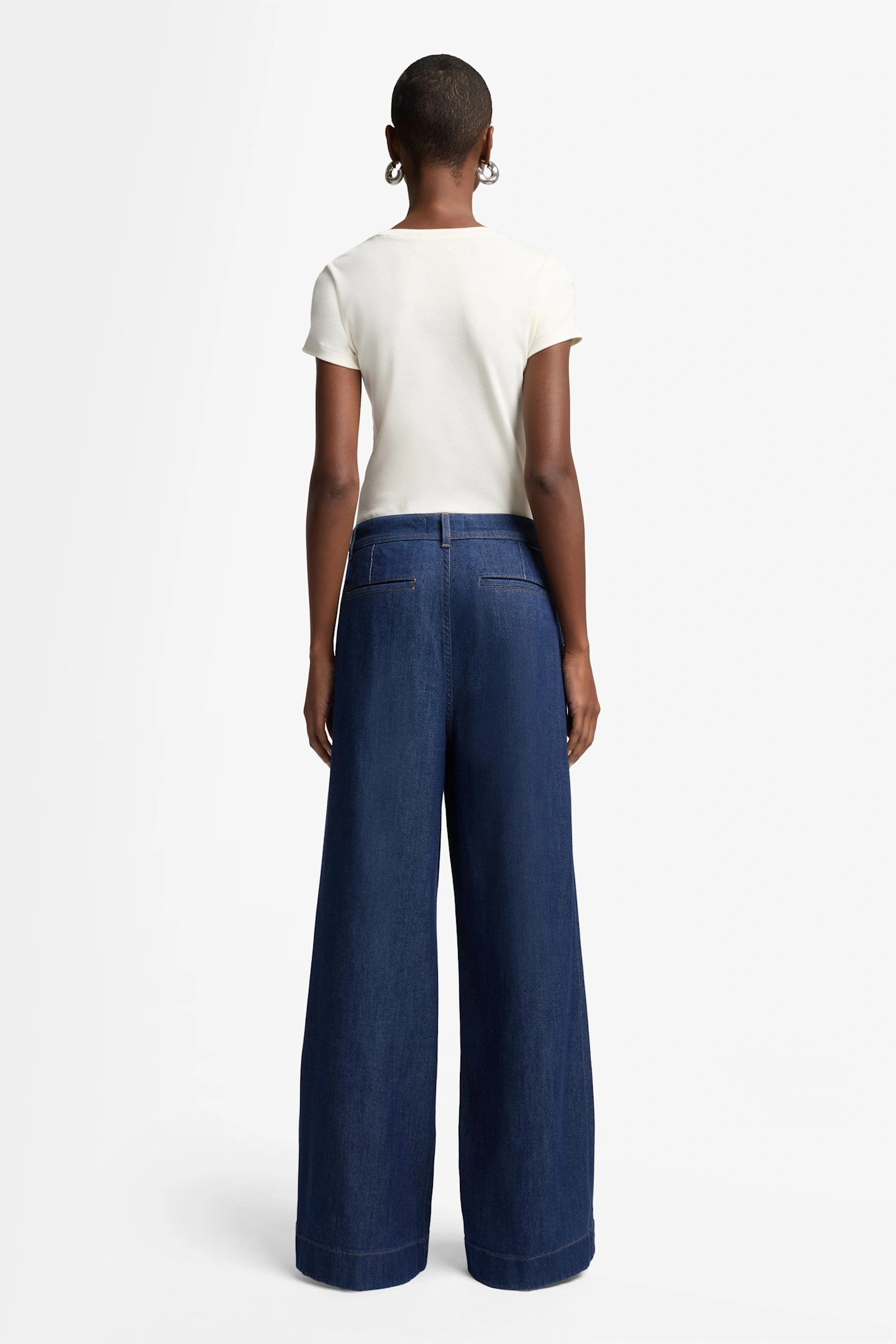 7 For All Mankind Pleated Trouser Halona In Blue