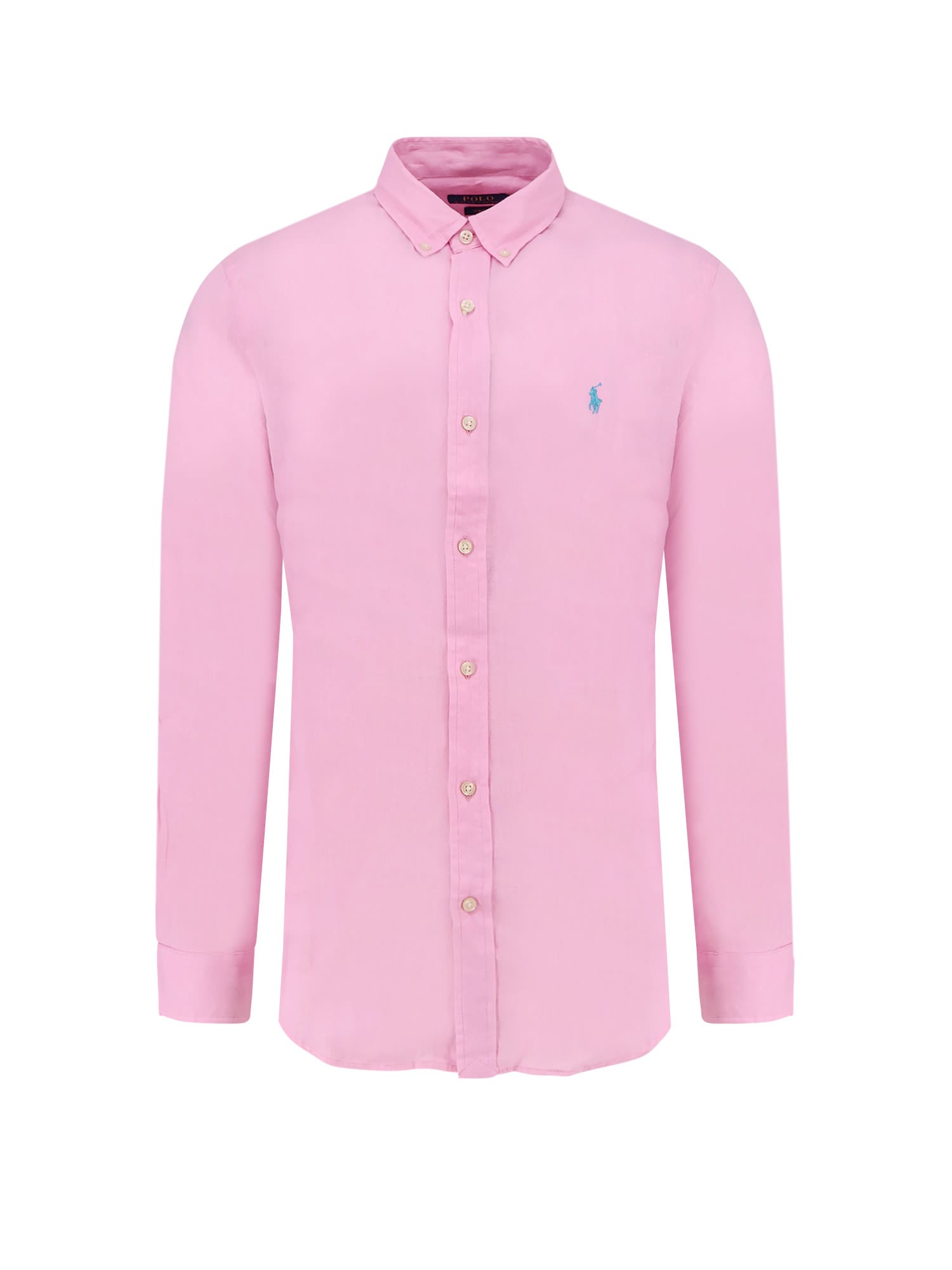 Polo Ralph Lauren Linen Shirt With Logo Embroidery In Animal Print