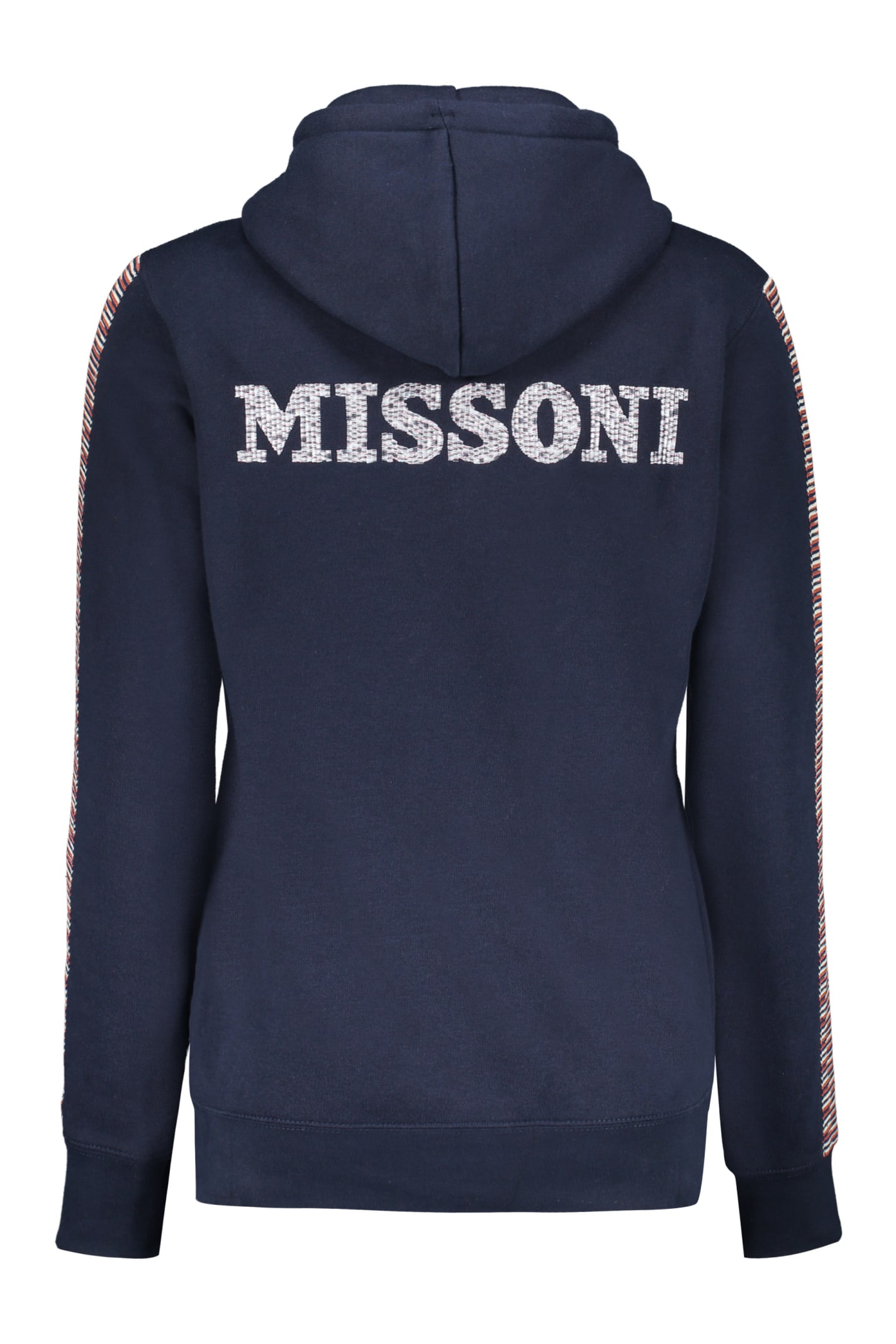 Shop Missoni Logo Embroidery Sweatshirt In Blue