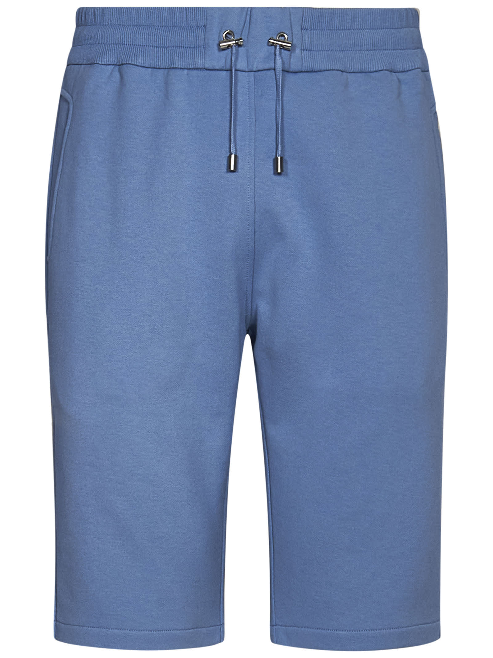 Shop Balmain Shorts In Blue