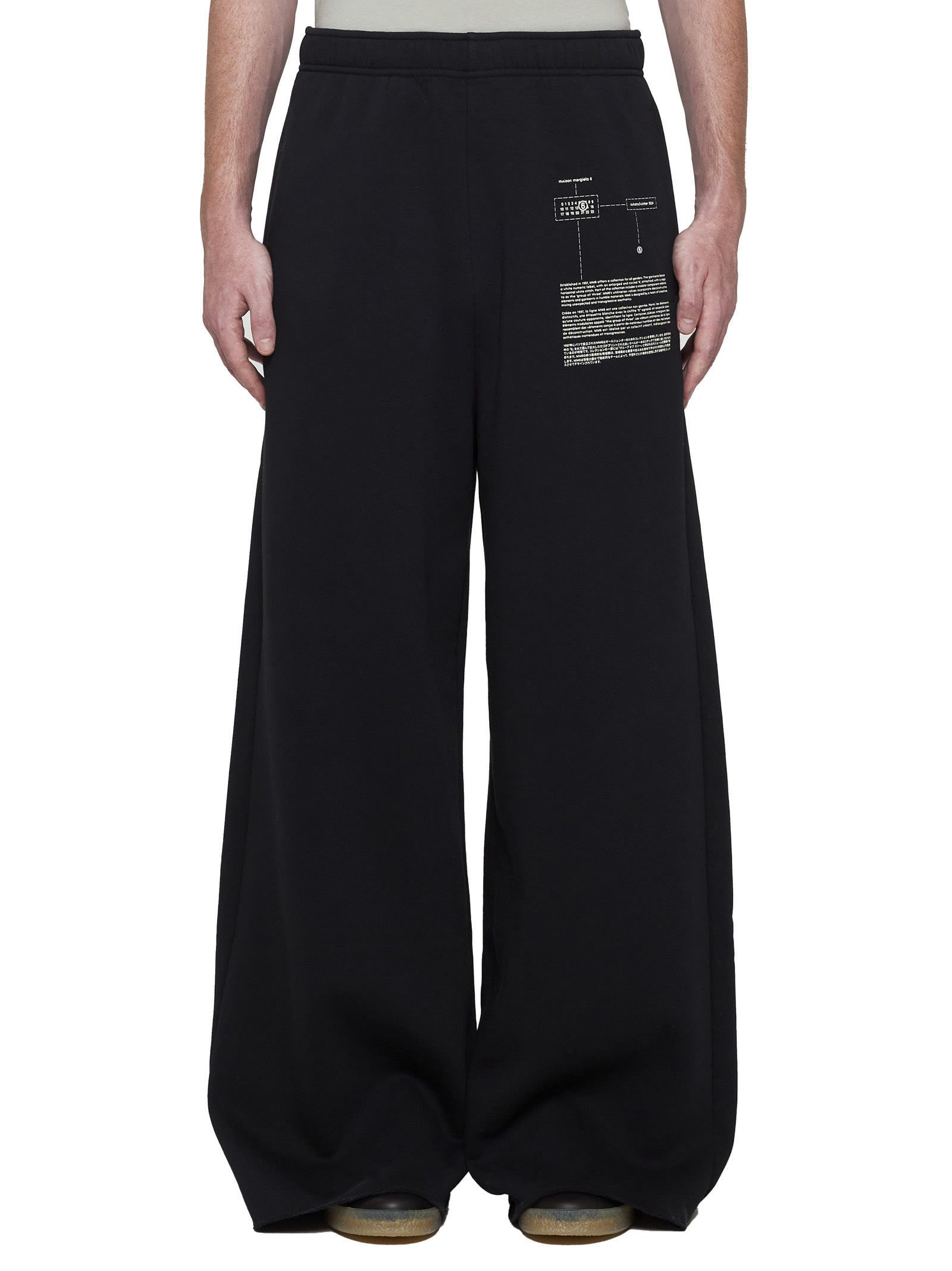 Shop Mm6 Maison Margiela Pants In Black