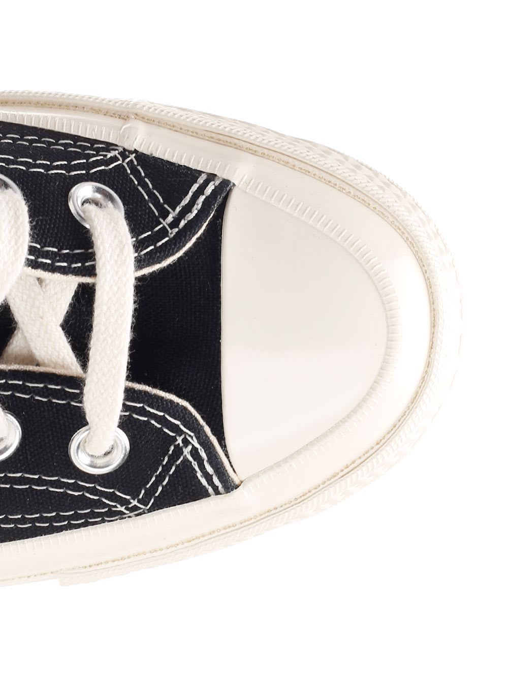 Comme Des Garçons Play Black Converse Edition Chuck 70 Og Single Heart Sneakers In Black