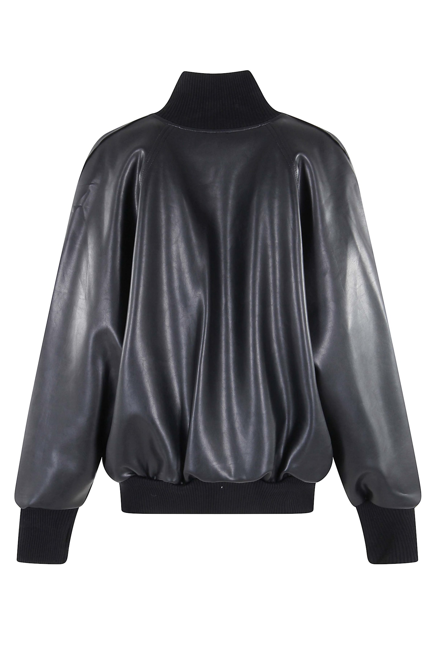 Norma Kamali Oversized Turtle Bomber Jacket In Black