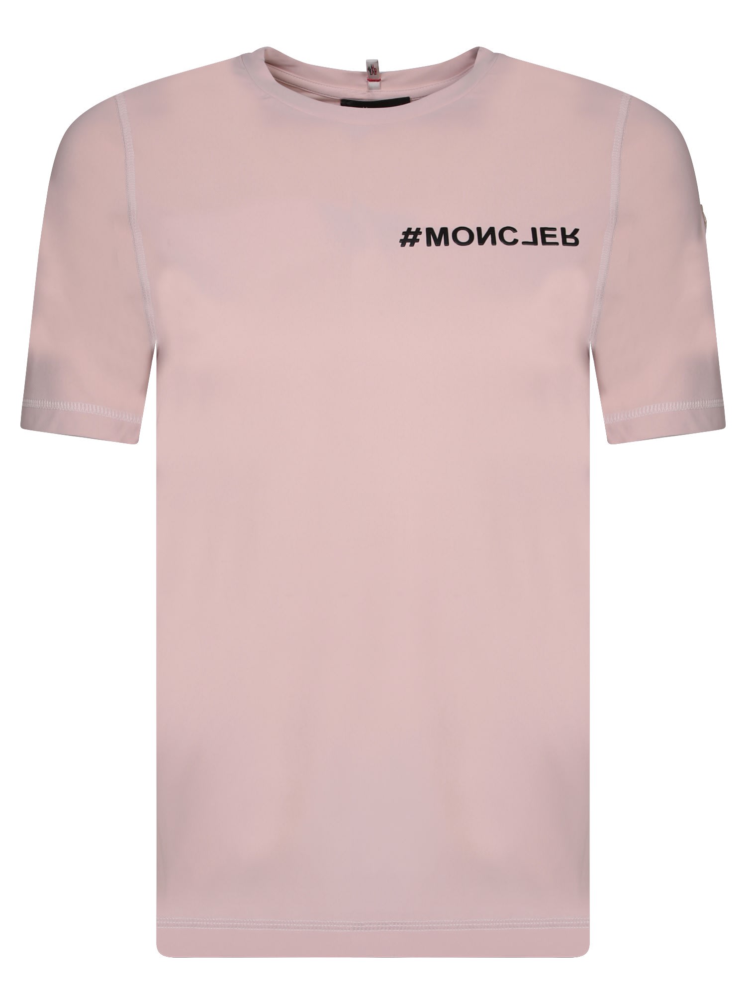 Moncler Logo T-shirt In Pink