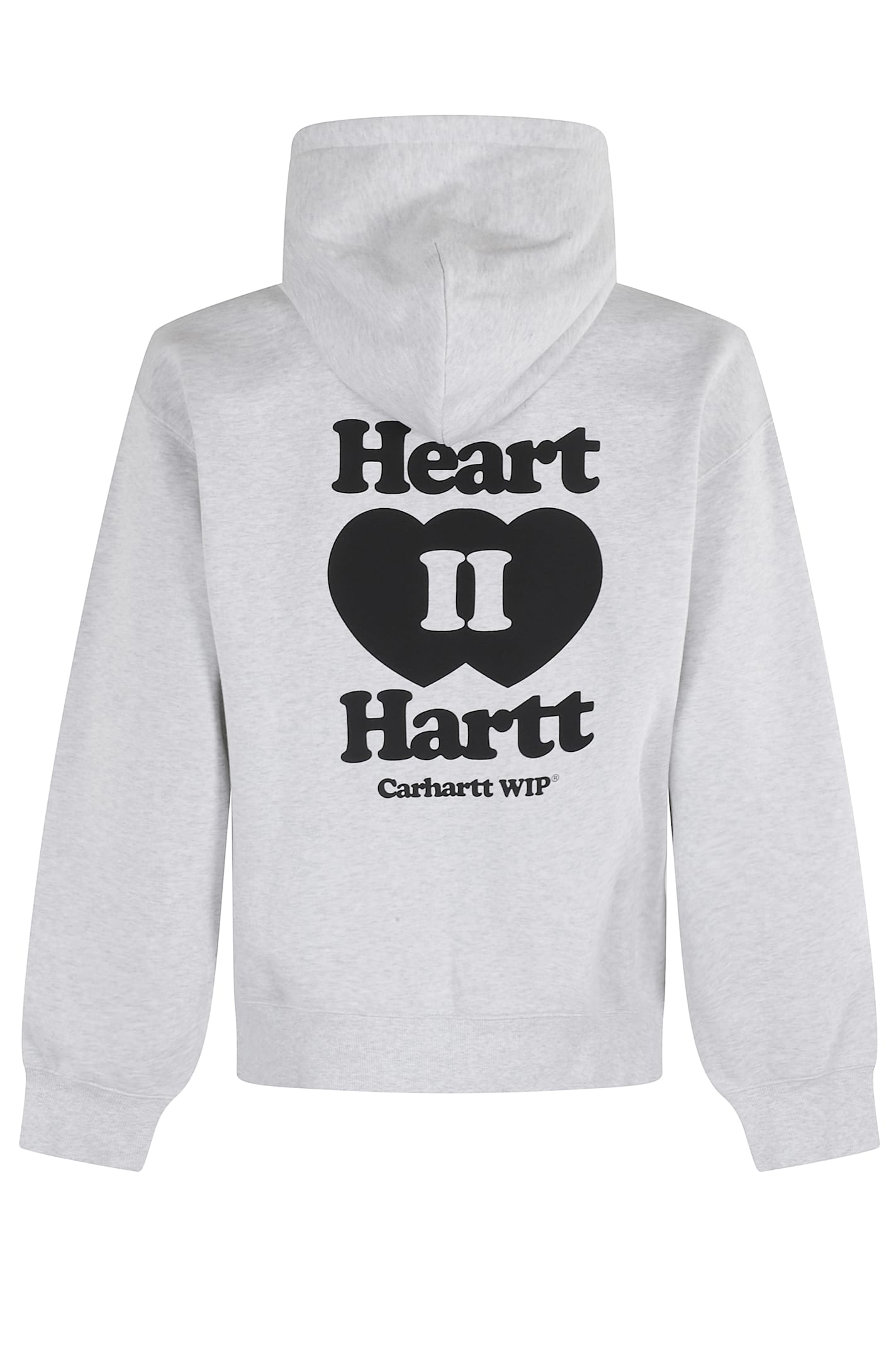 Carhartt Grey Hooded Heart Ii Hartt Zip-up Hoodie In Gray